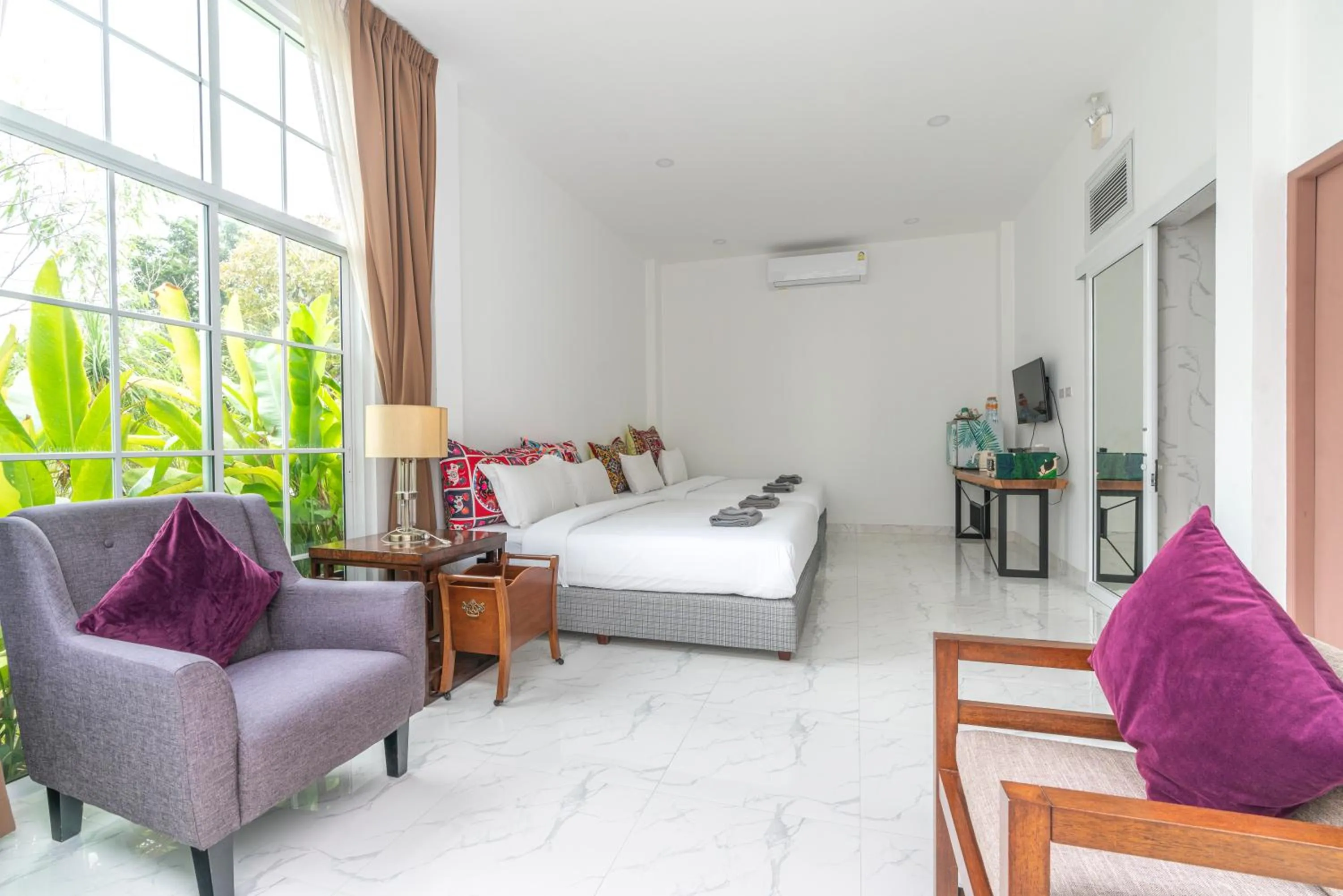 Bedroom, Bed in Utapao sattahip rayong resort