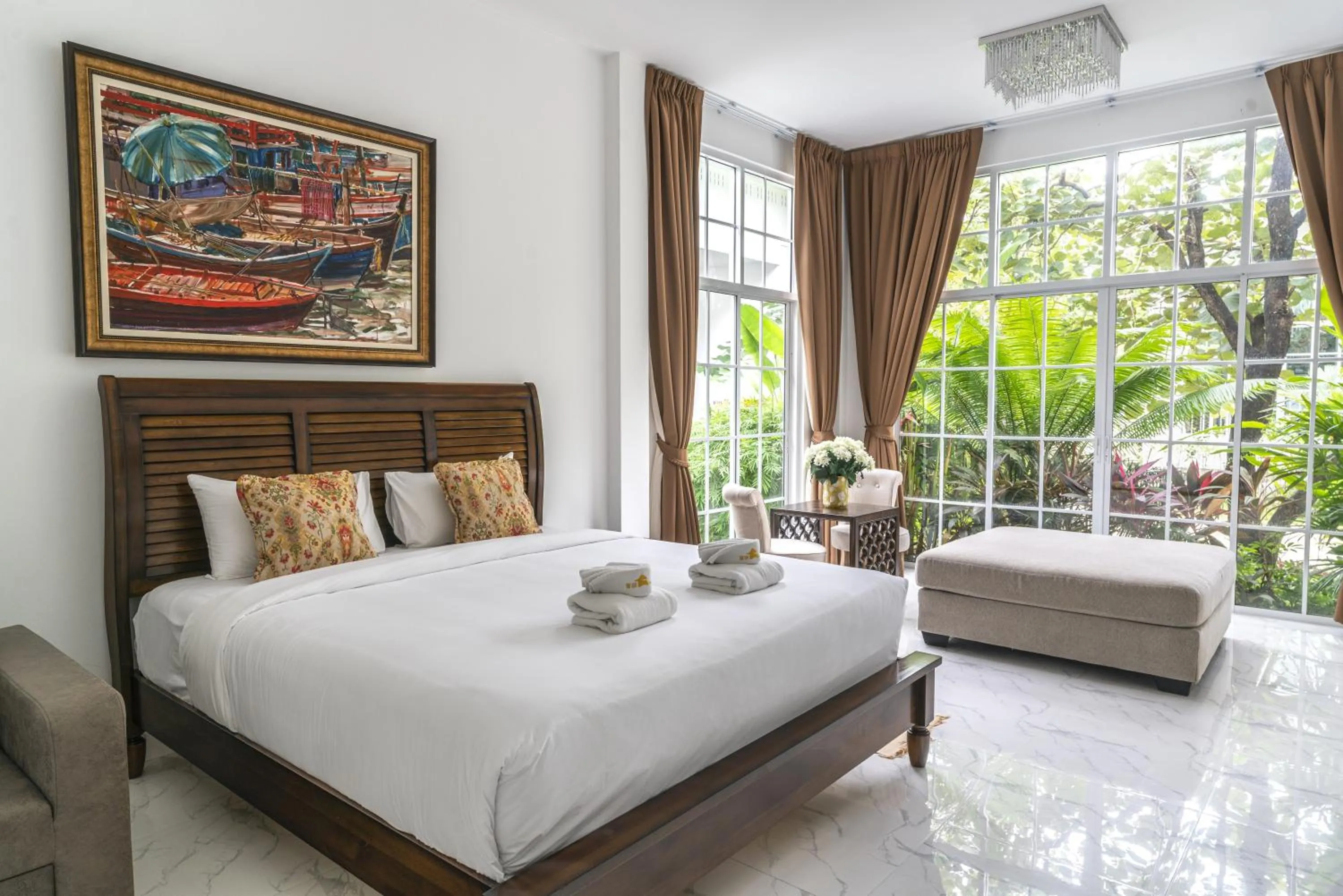 Bedroom, Bed in Utapao sattahip rayong resort