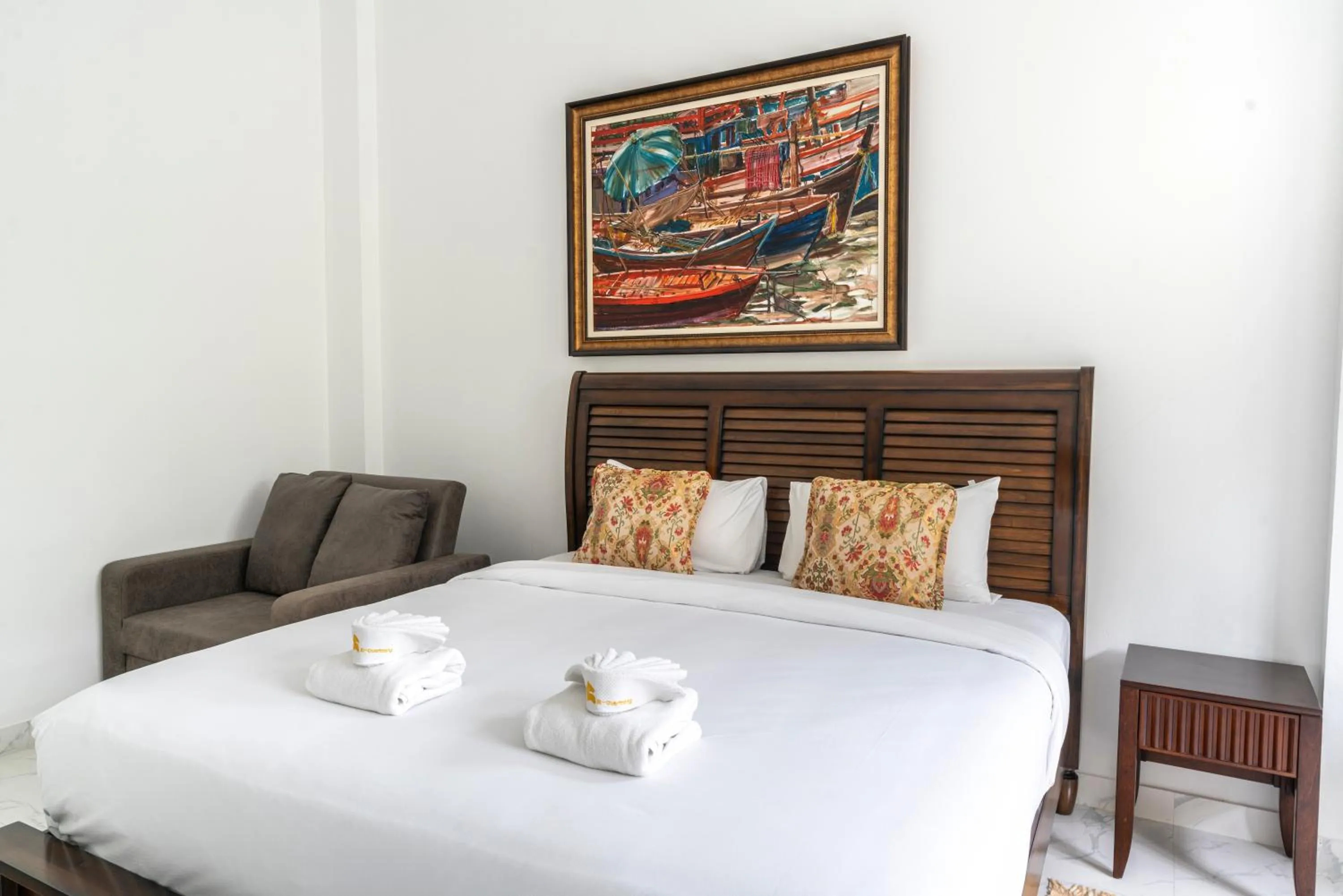 Bedroom, Bed in Utapao sattahip rayong resort