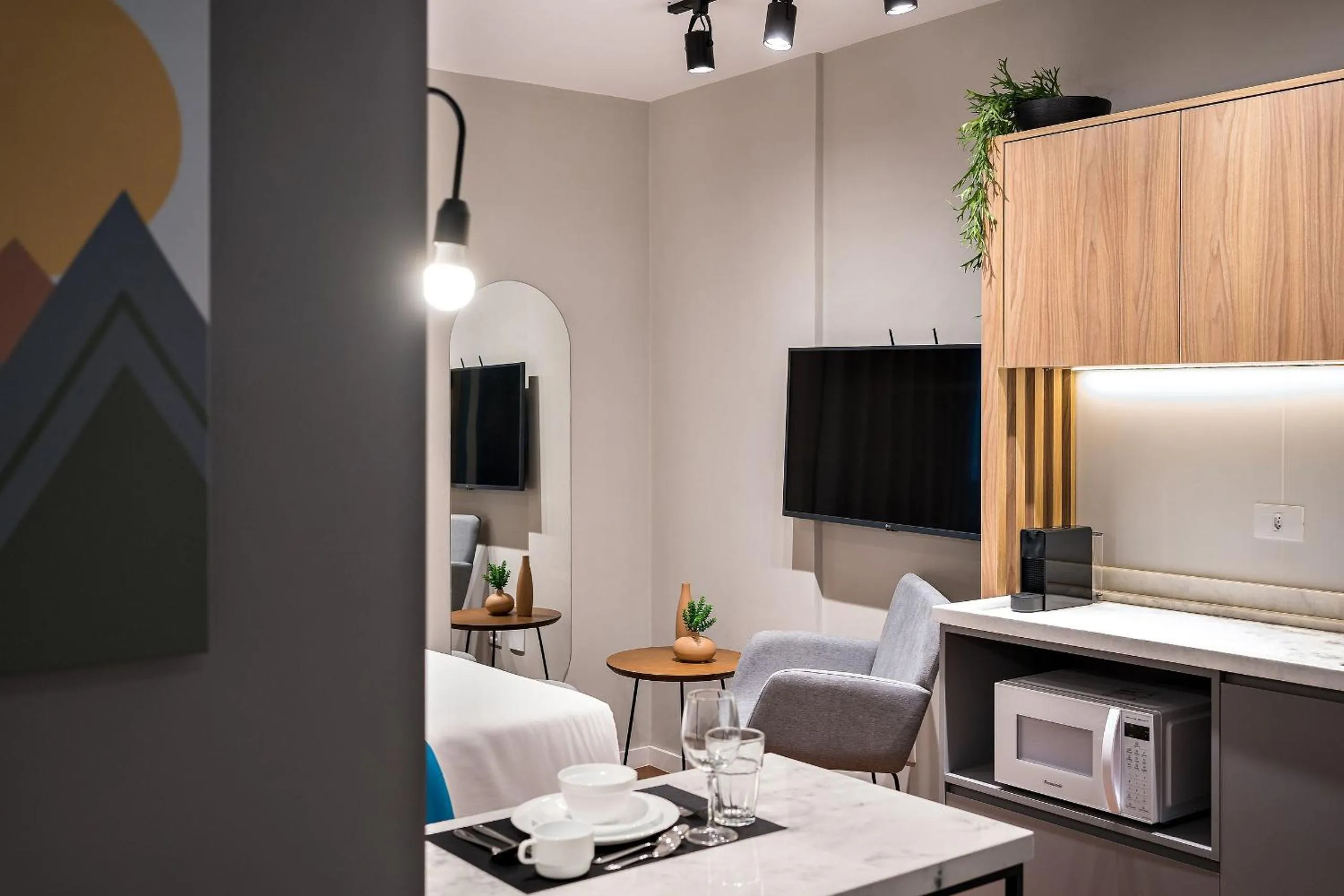 Living room in Xtay Princess Curitiba