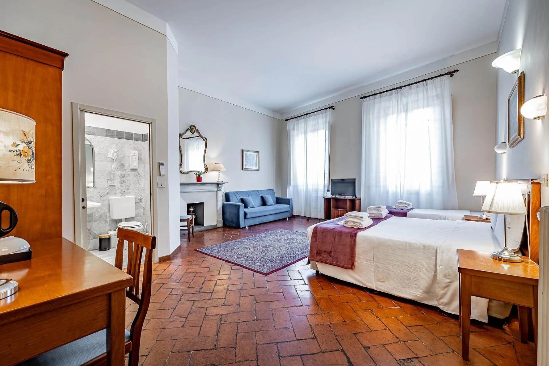 Bedroom, Bed in Bellevue House Affittacamere