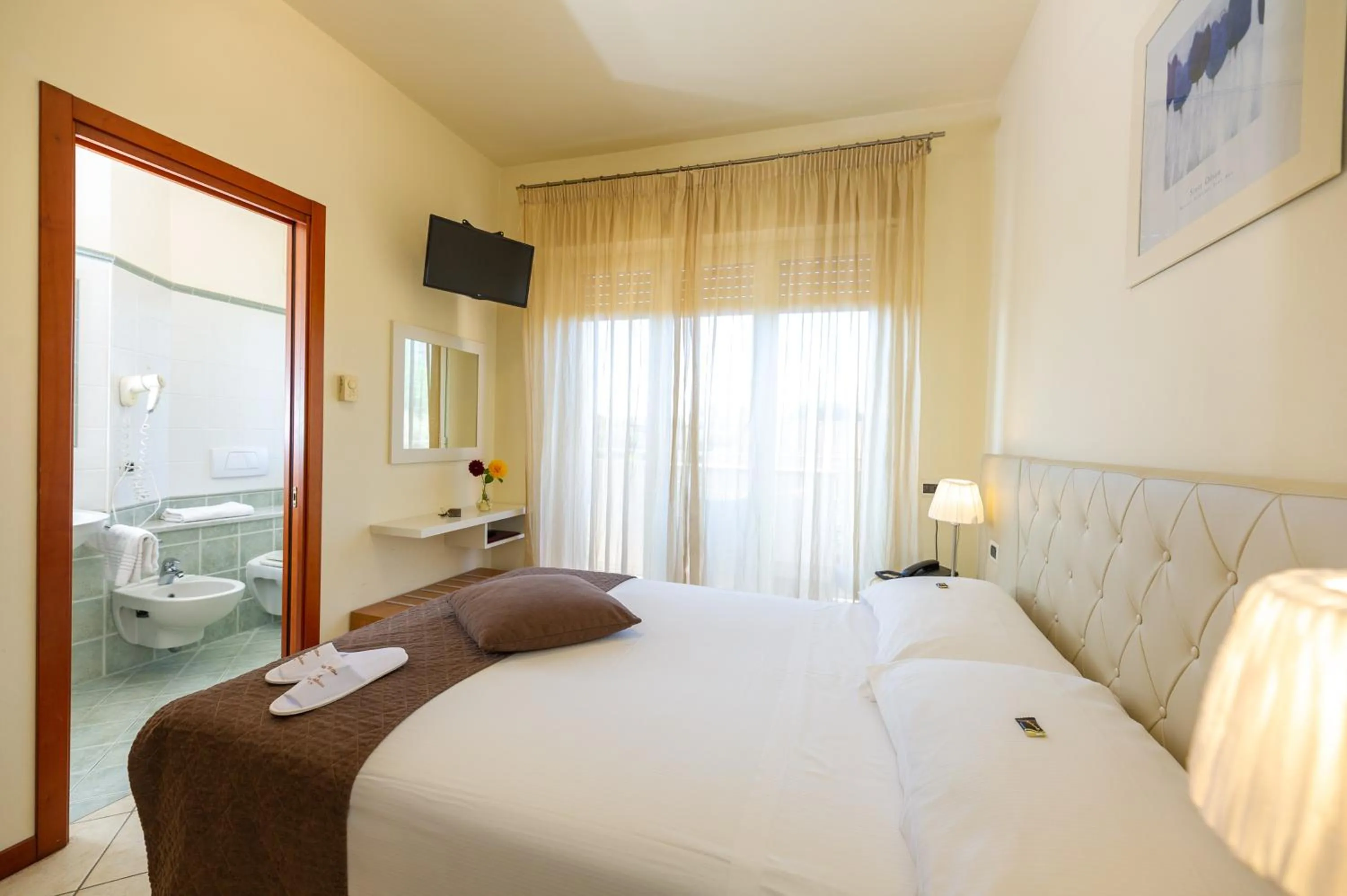 Bed in Hotel Nuova Sabrina