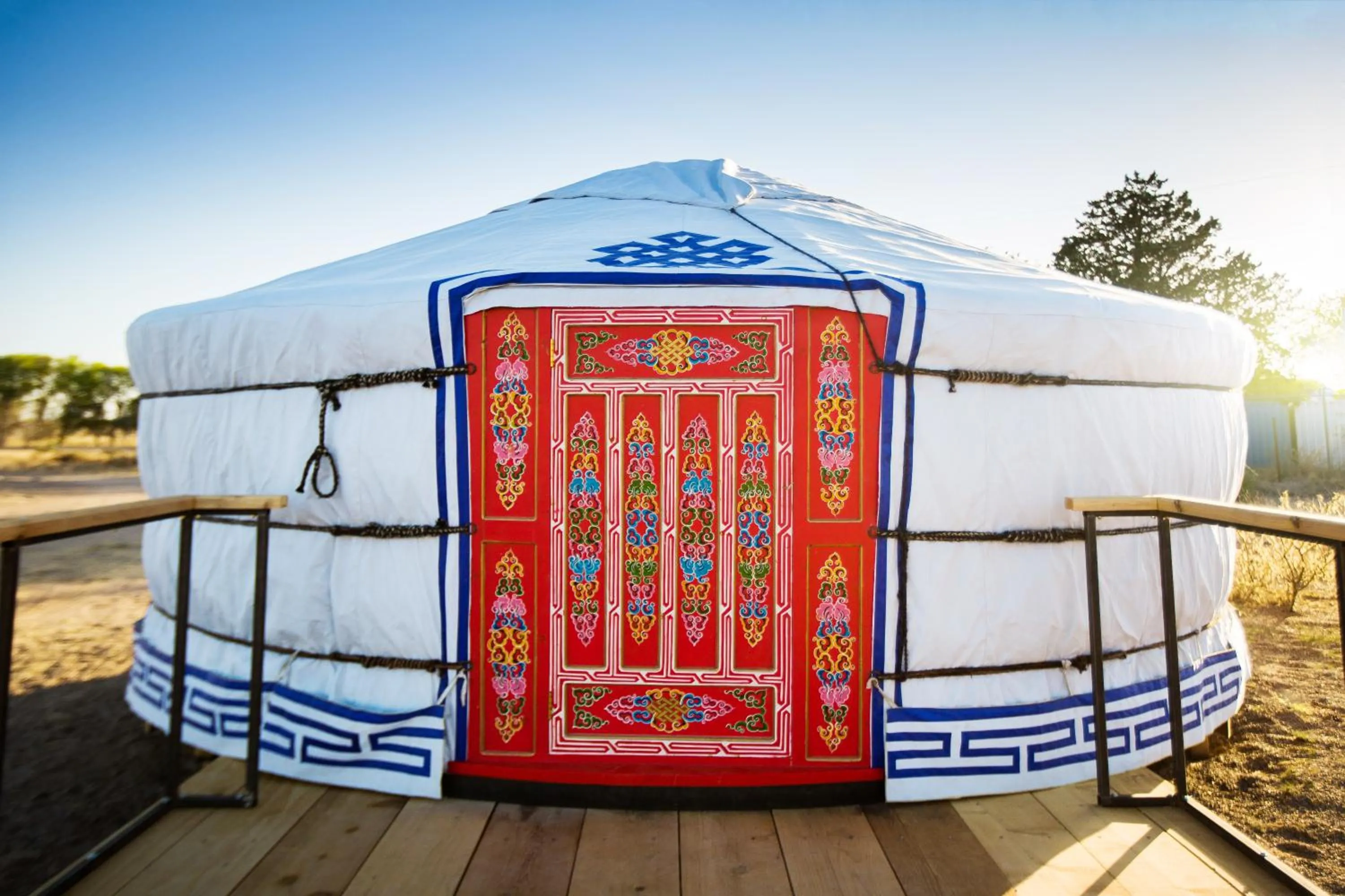 Facade/entrance in El Cosmico