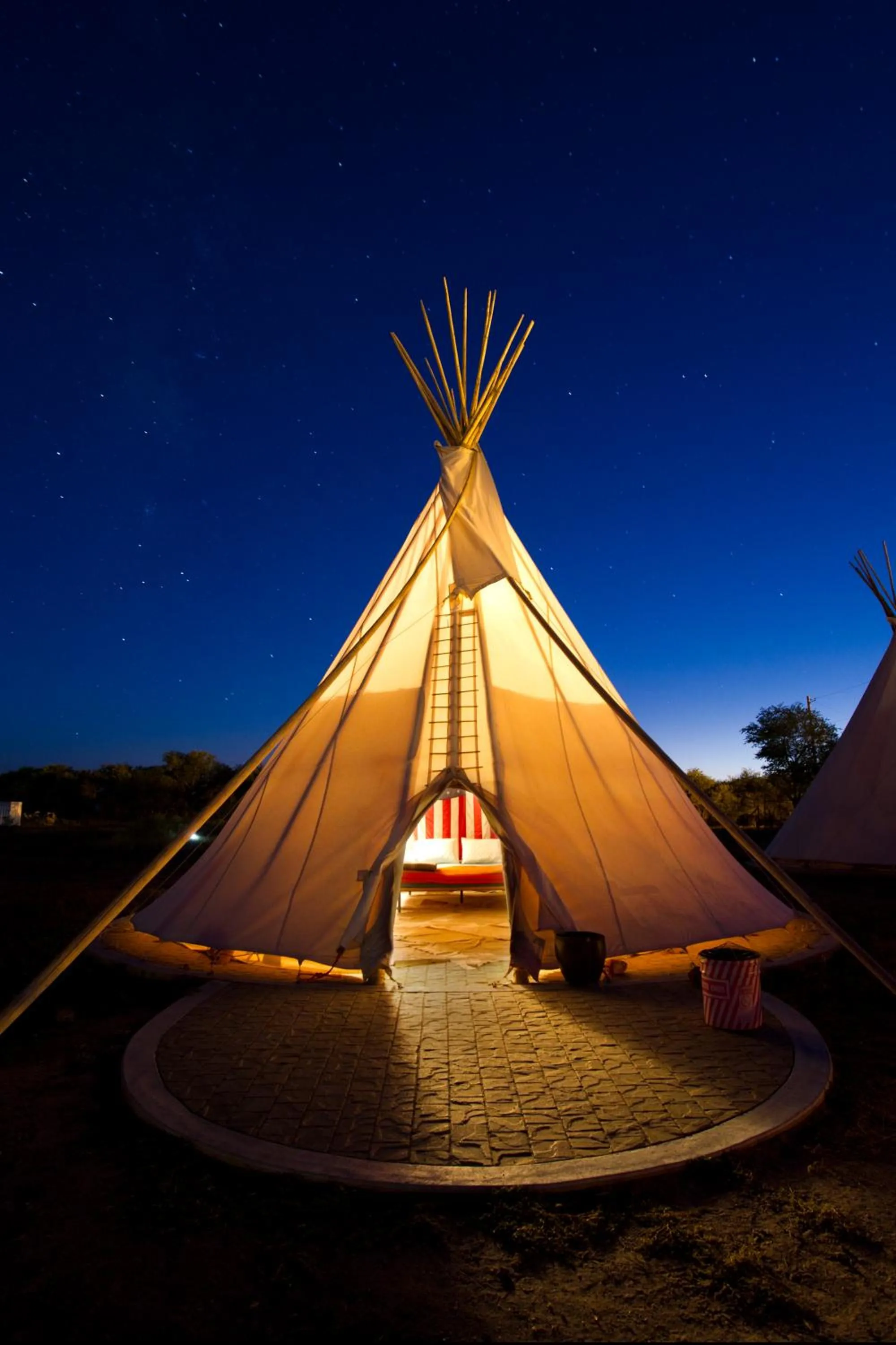 Facade/entrance in El Cosmico