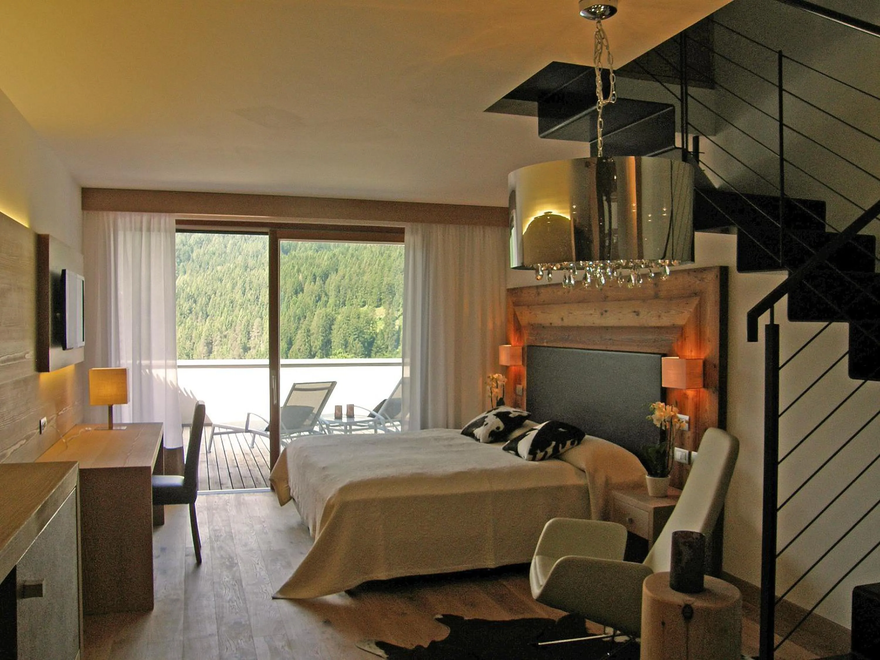 Bedroom, Bed in Parkhotel Ladinia