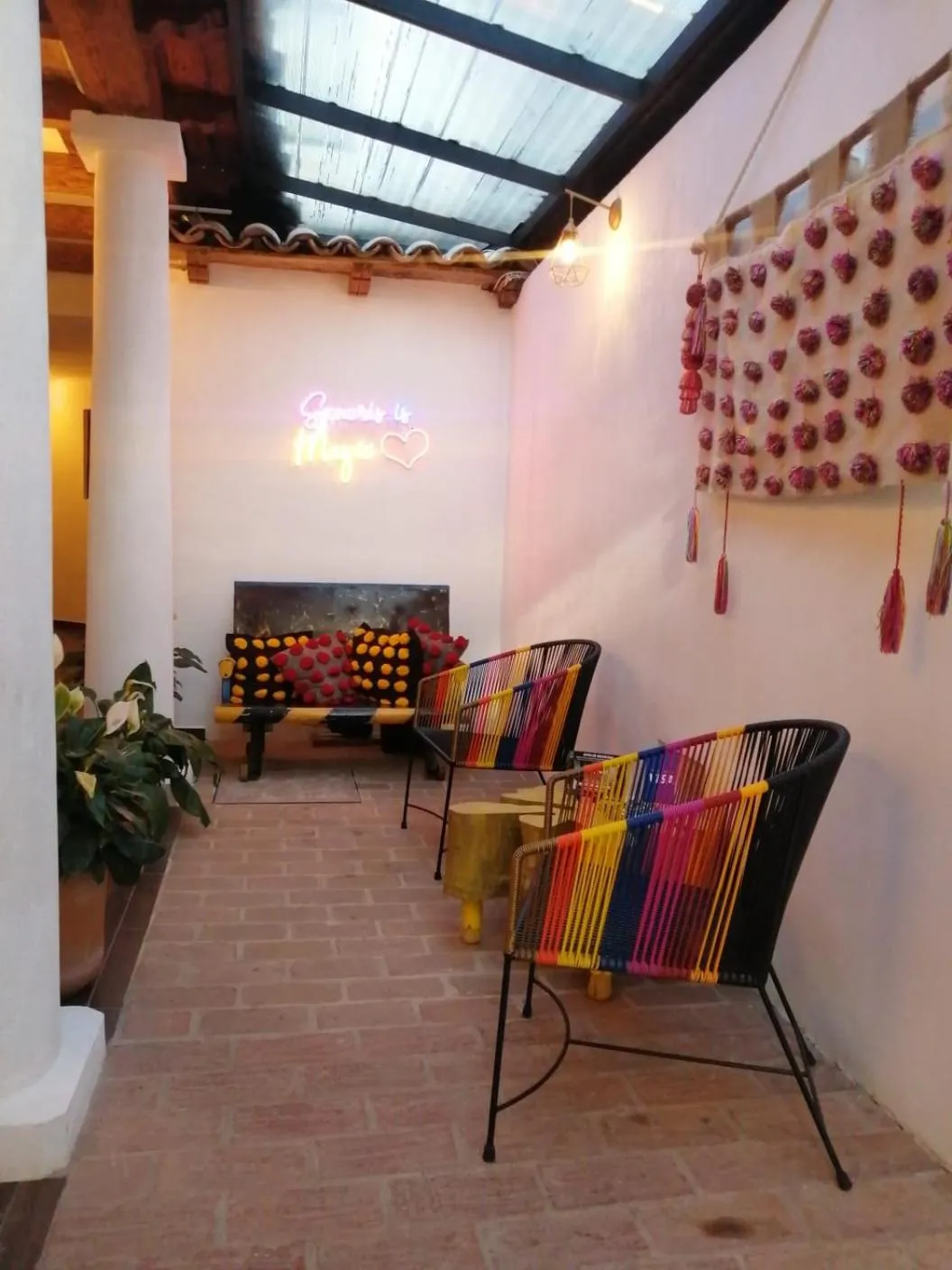 Lobby or reception in Suites del Barrio