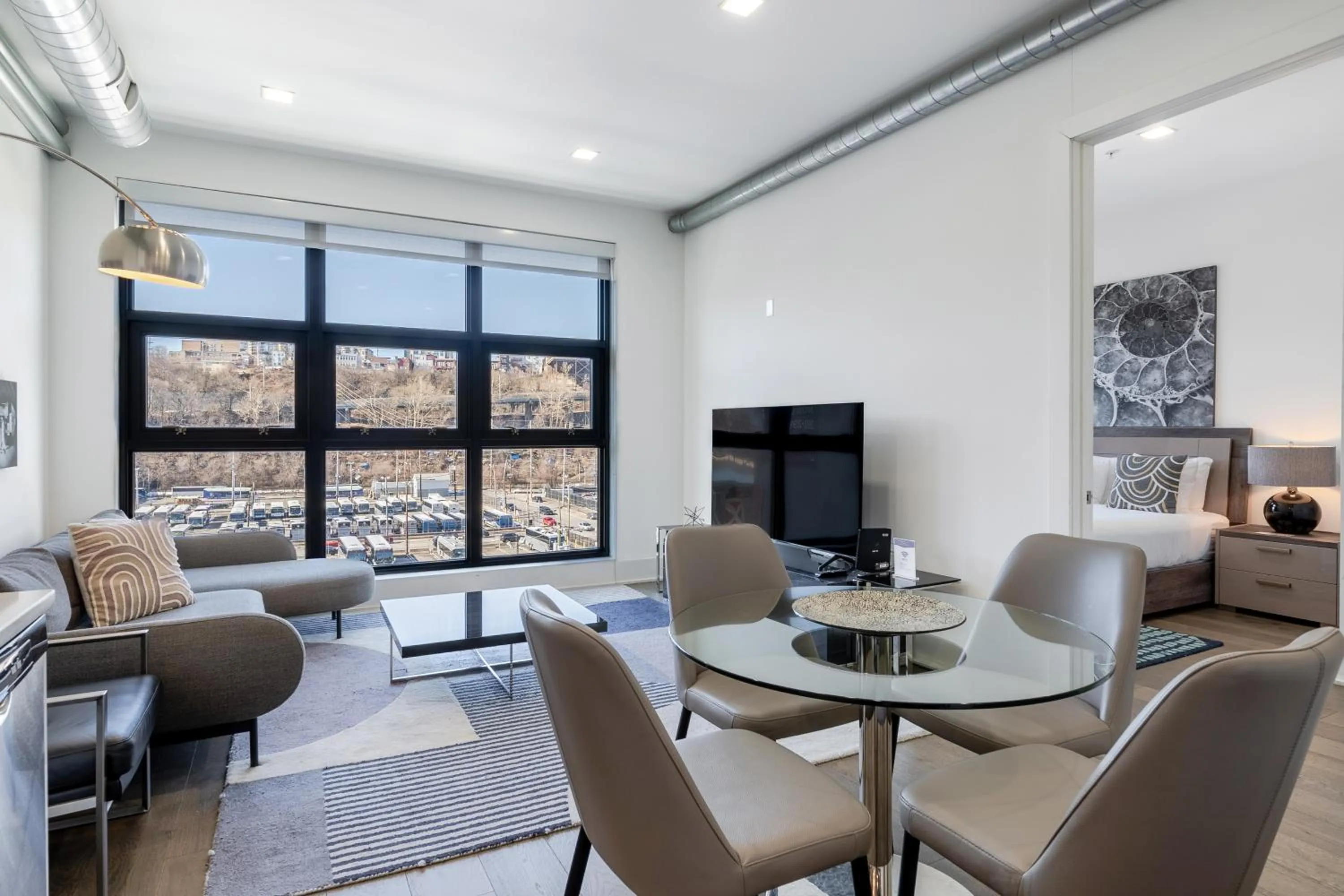 Living room in Dharma Home Suites Hoboken