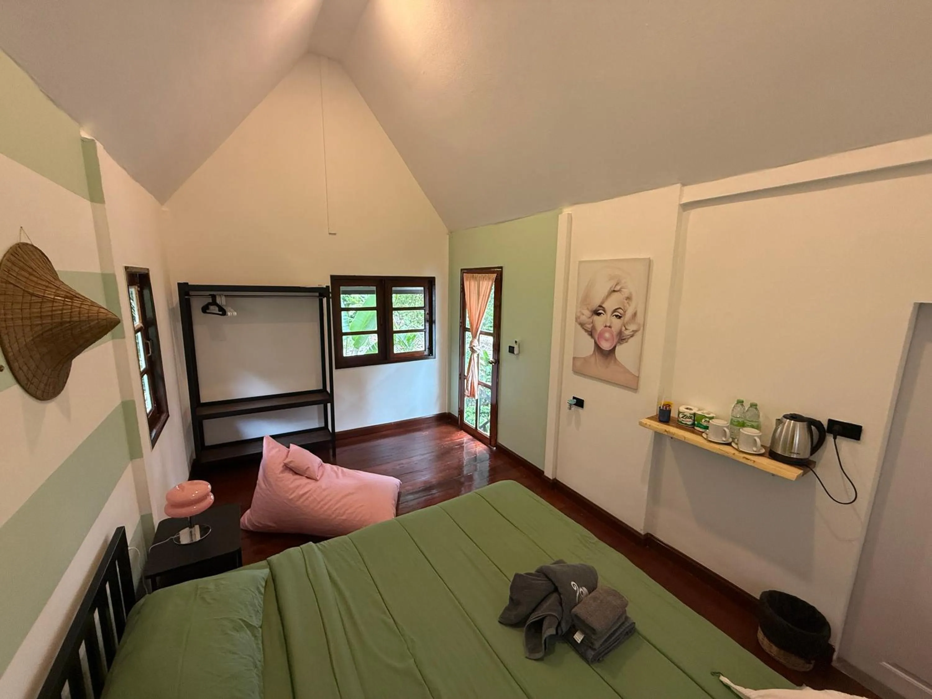 View (from property/room), Bed in Vanara Bungalows