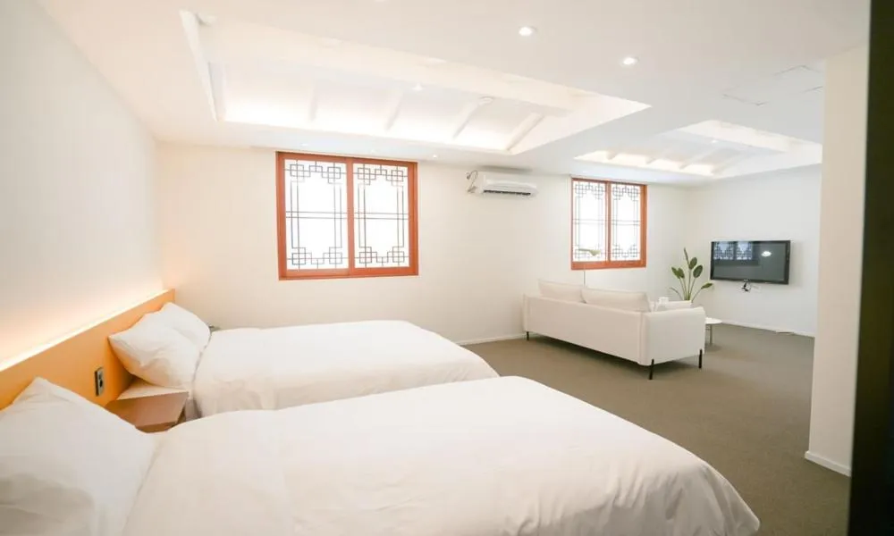 Bed in HotelArrive Jeonju Sihwayeonpung