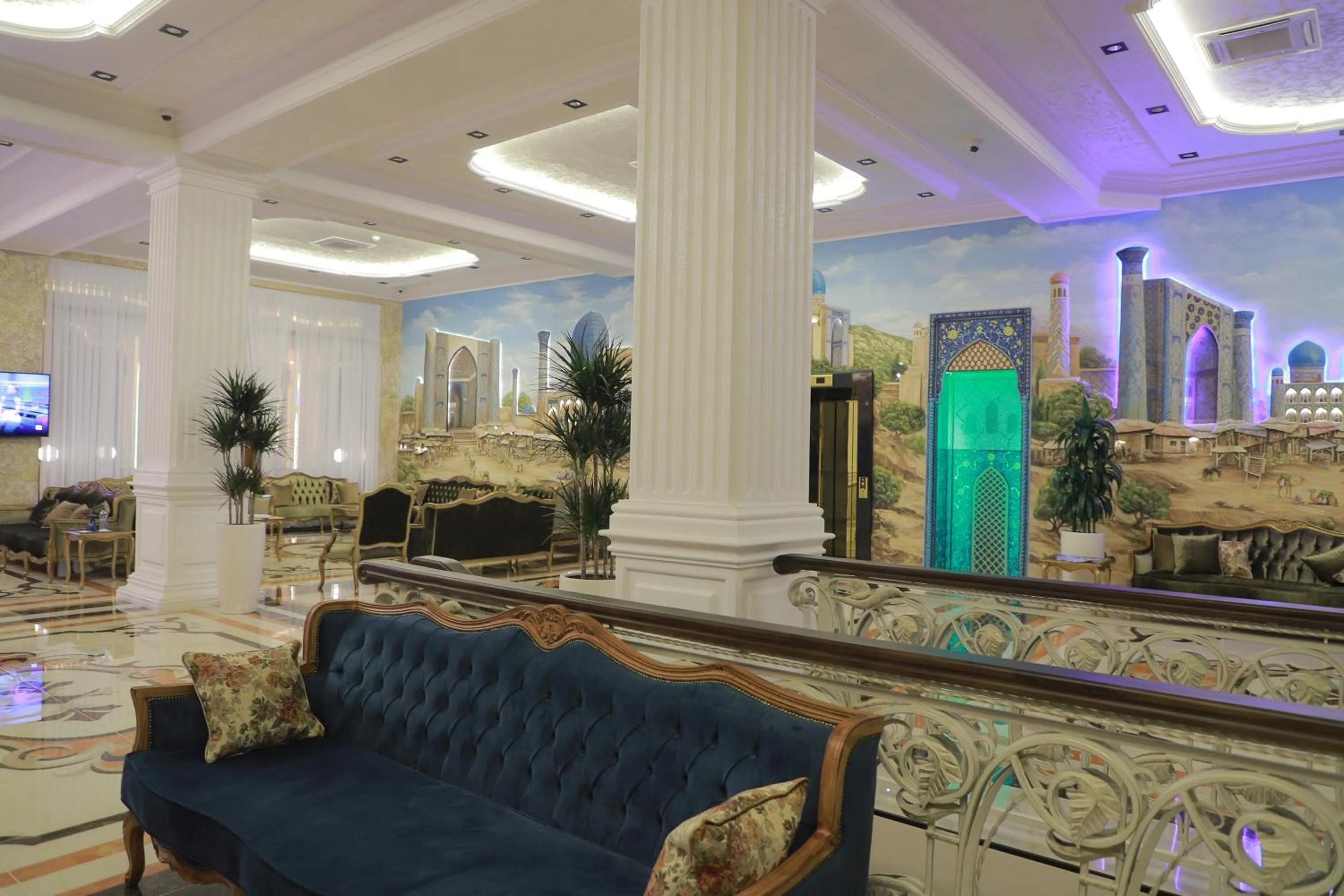 Seating area in Golden Samarkand Hotel