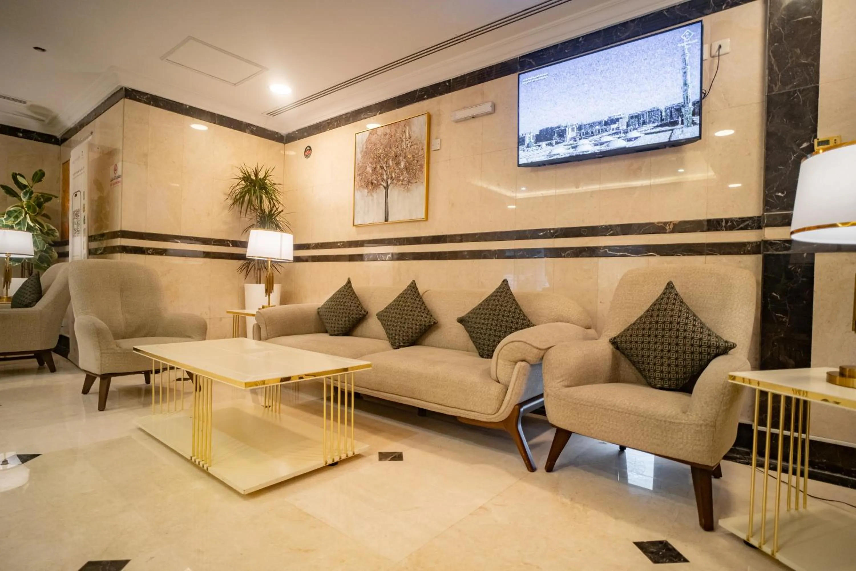 Seating area in Emaar Taiba Hotel