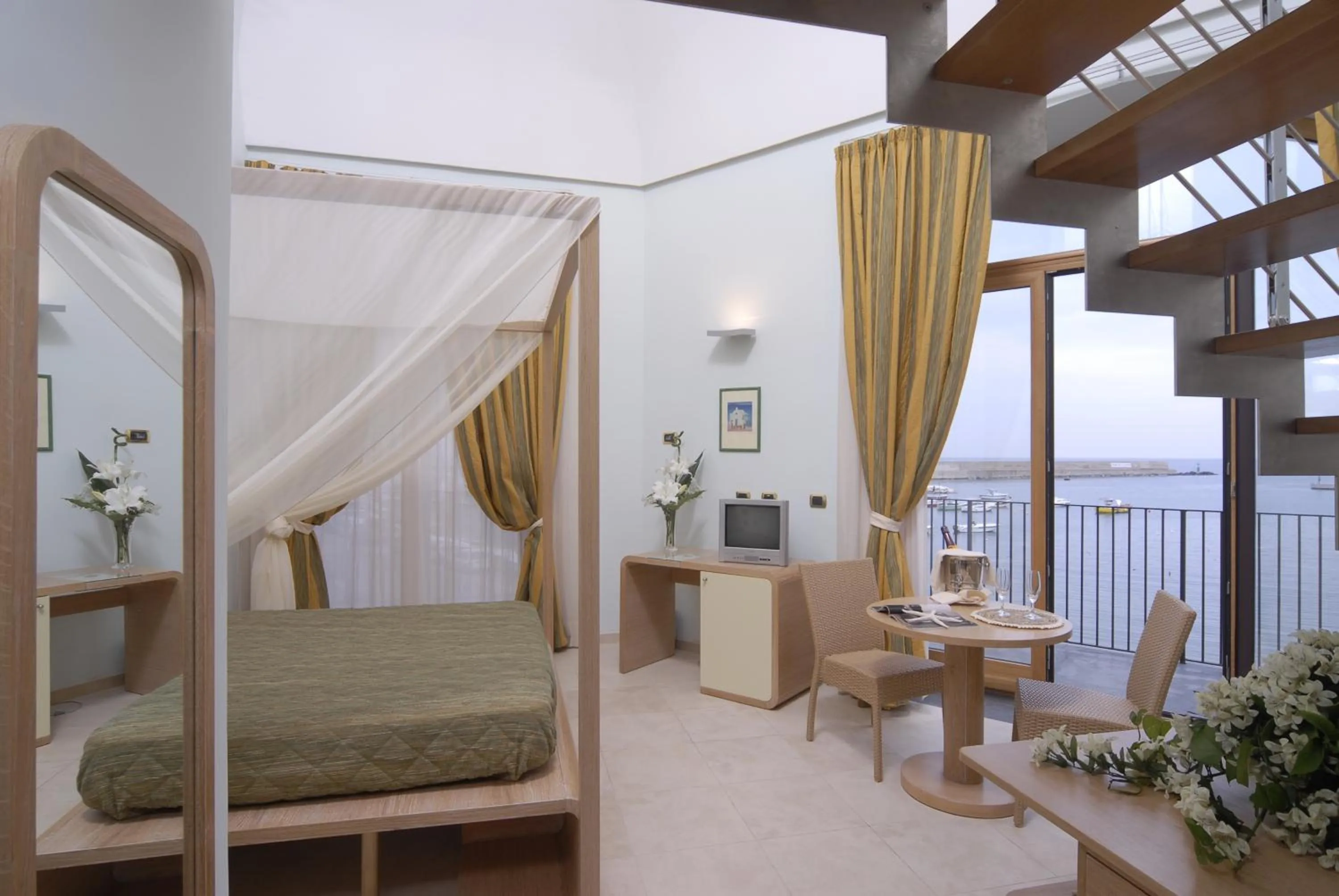 Bed in Hotel Villa Carolina