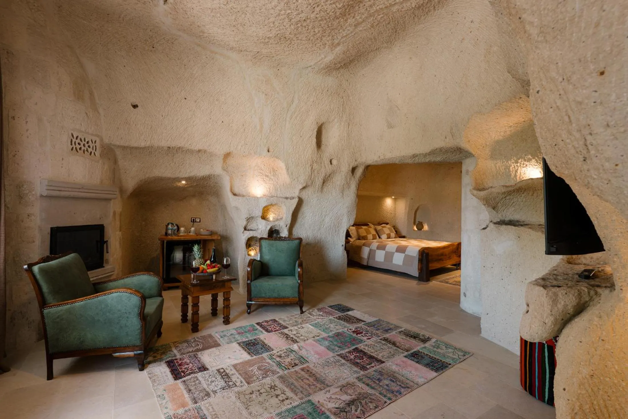 Bed in Cappadocia Cave Suites Adult Only