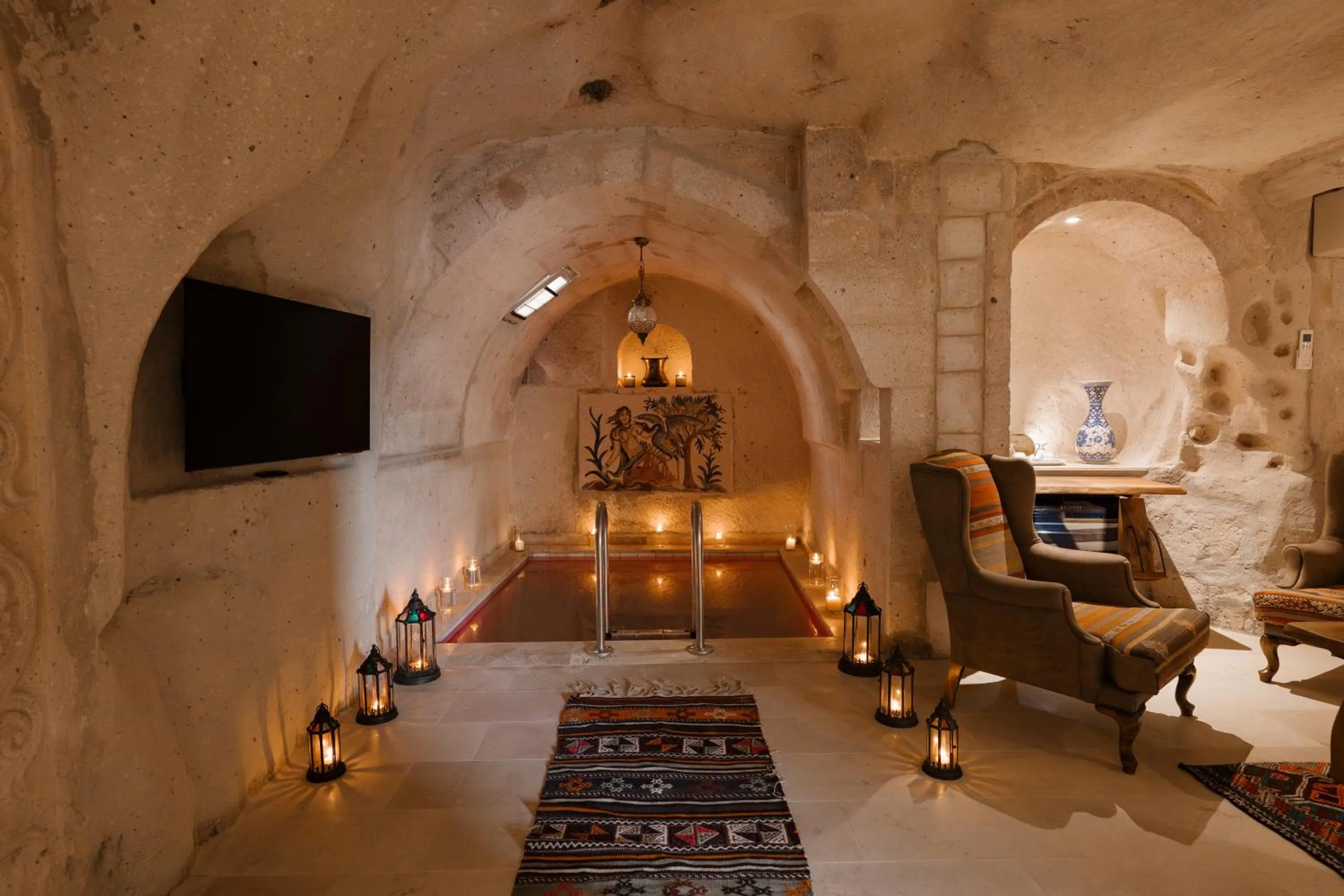 Seating area in Cappadocia Cave Suites Adult Only