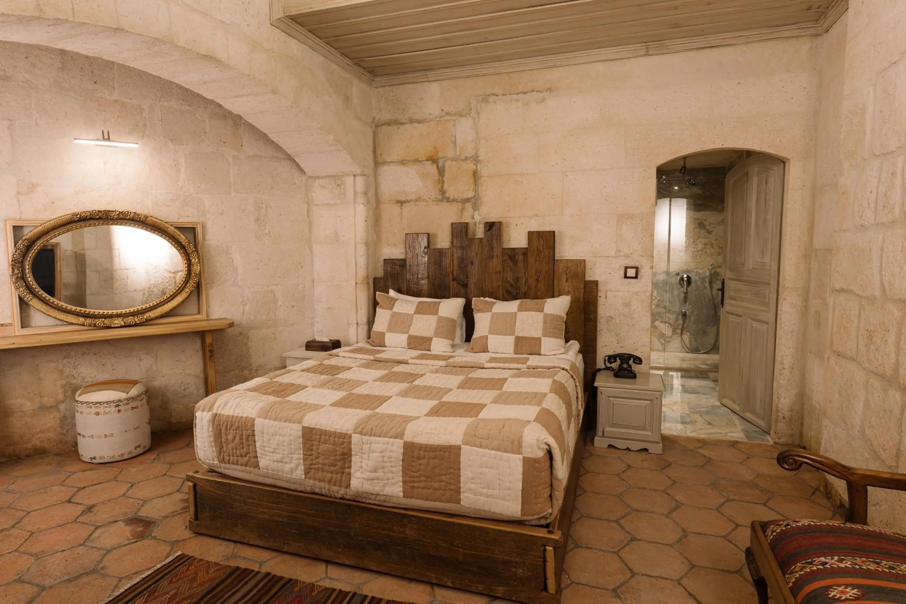 Bed in Cappadocia Cave Suites Adult Only