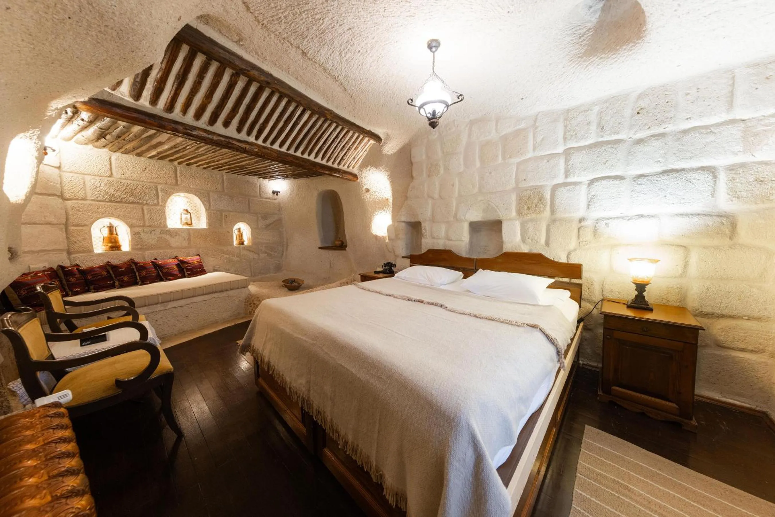 Bed in Cappadocia Cave Suites Adult Only