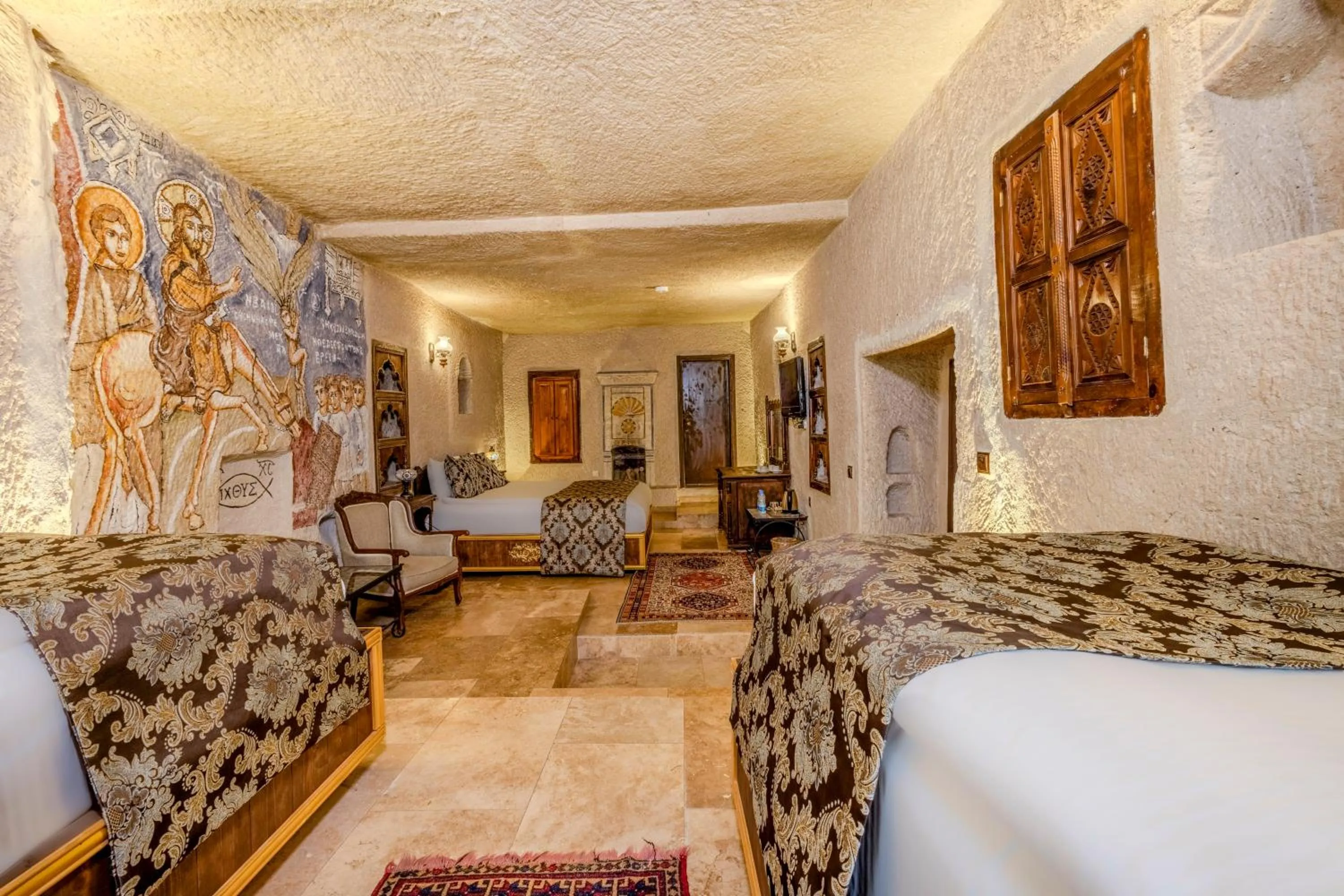 Bed in Ascension Cave Suites - Special Class