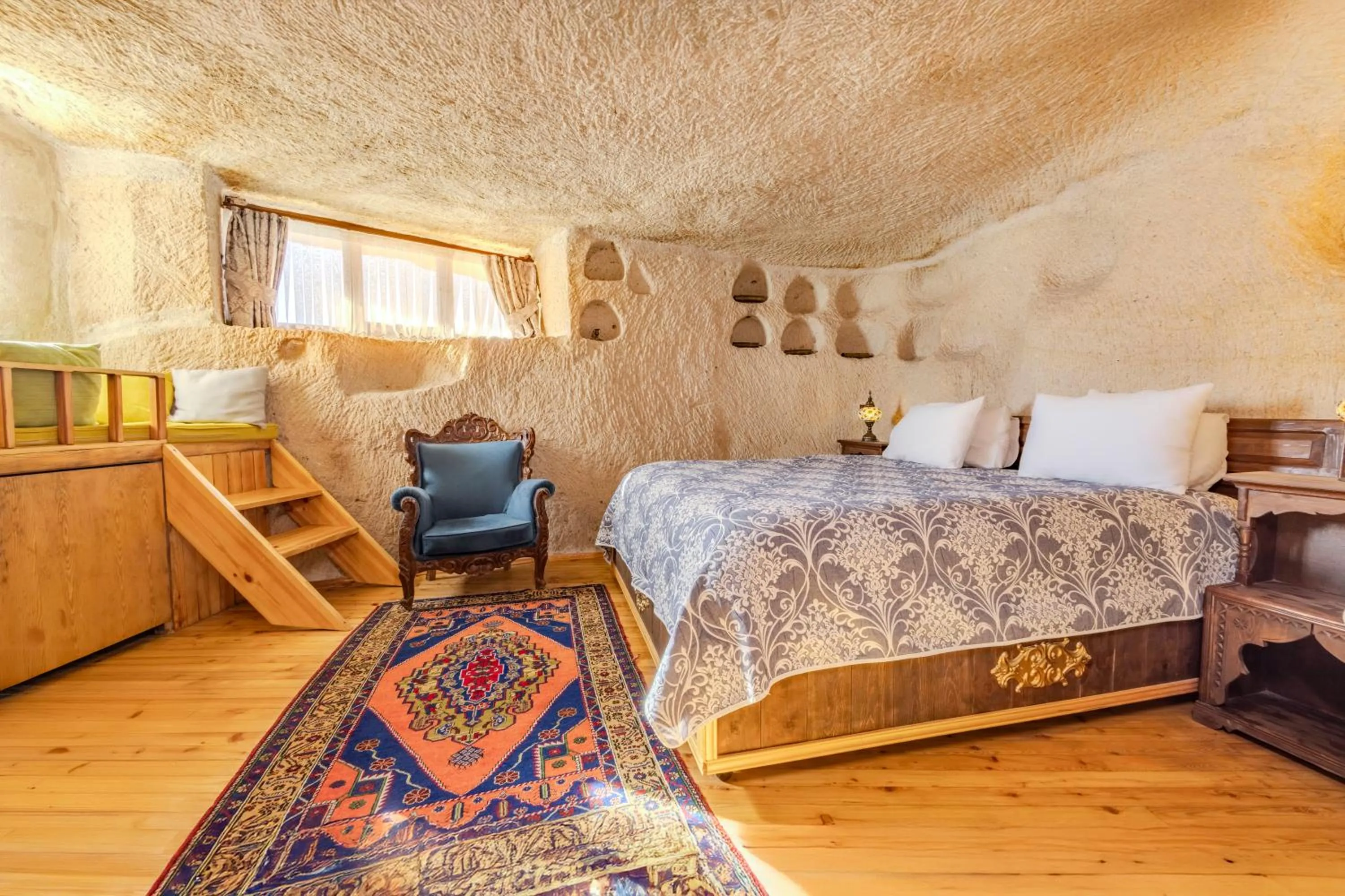 Bed in Ascension Cave Suites - Special Class