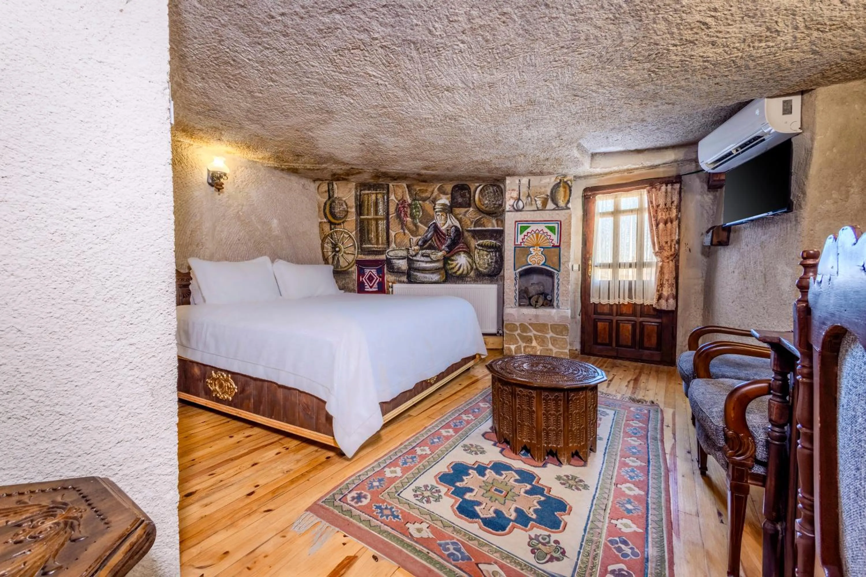 Bed in Ascension Cave Suites - Special Class