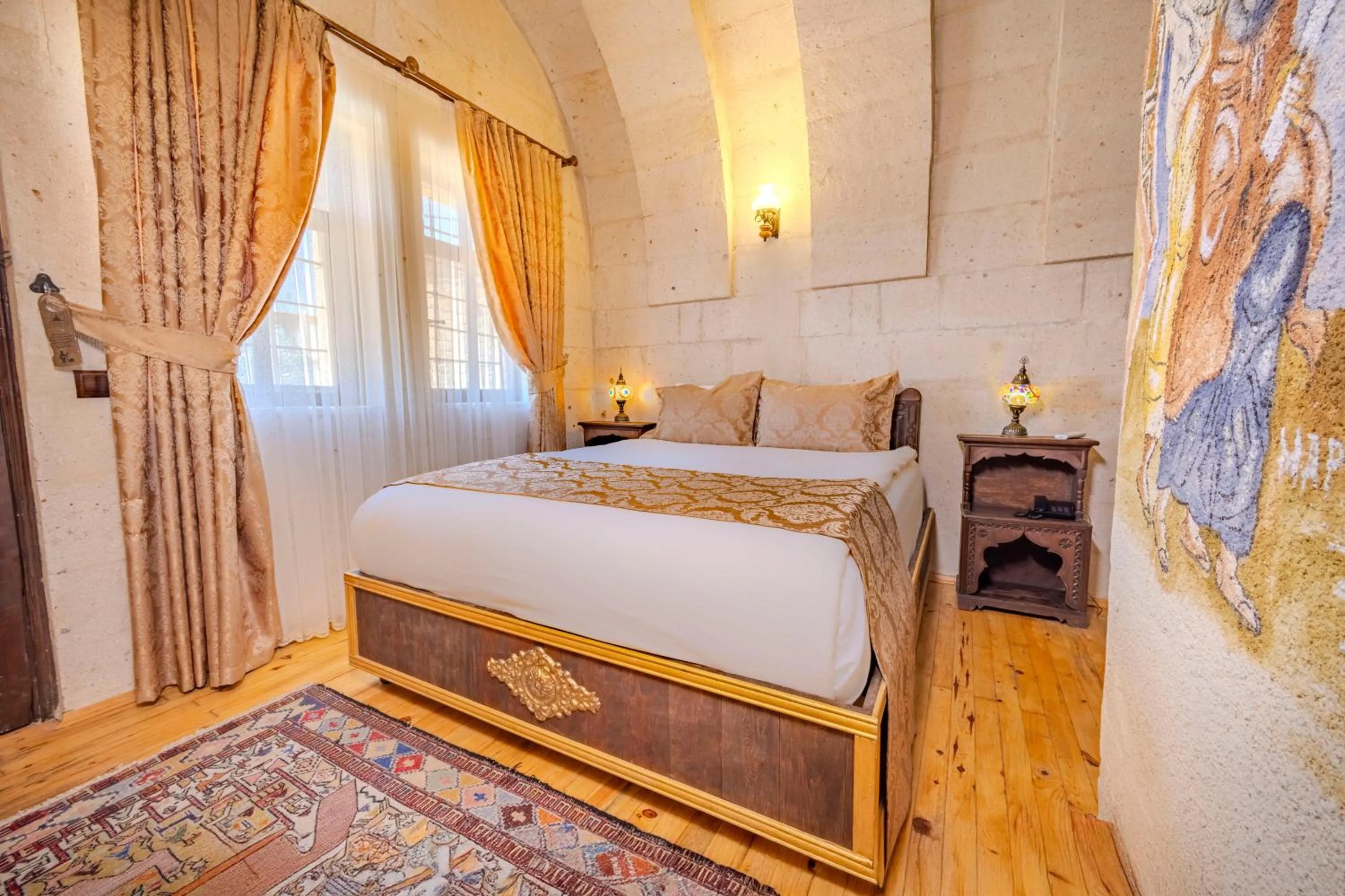 Bed in Ascension Cave Suites - Special Class
