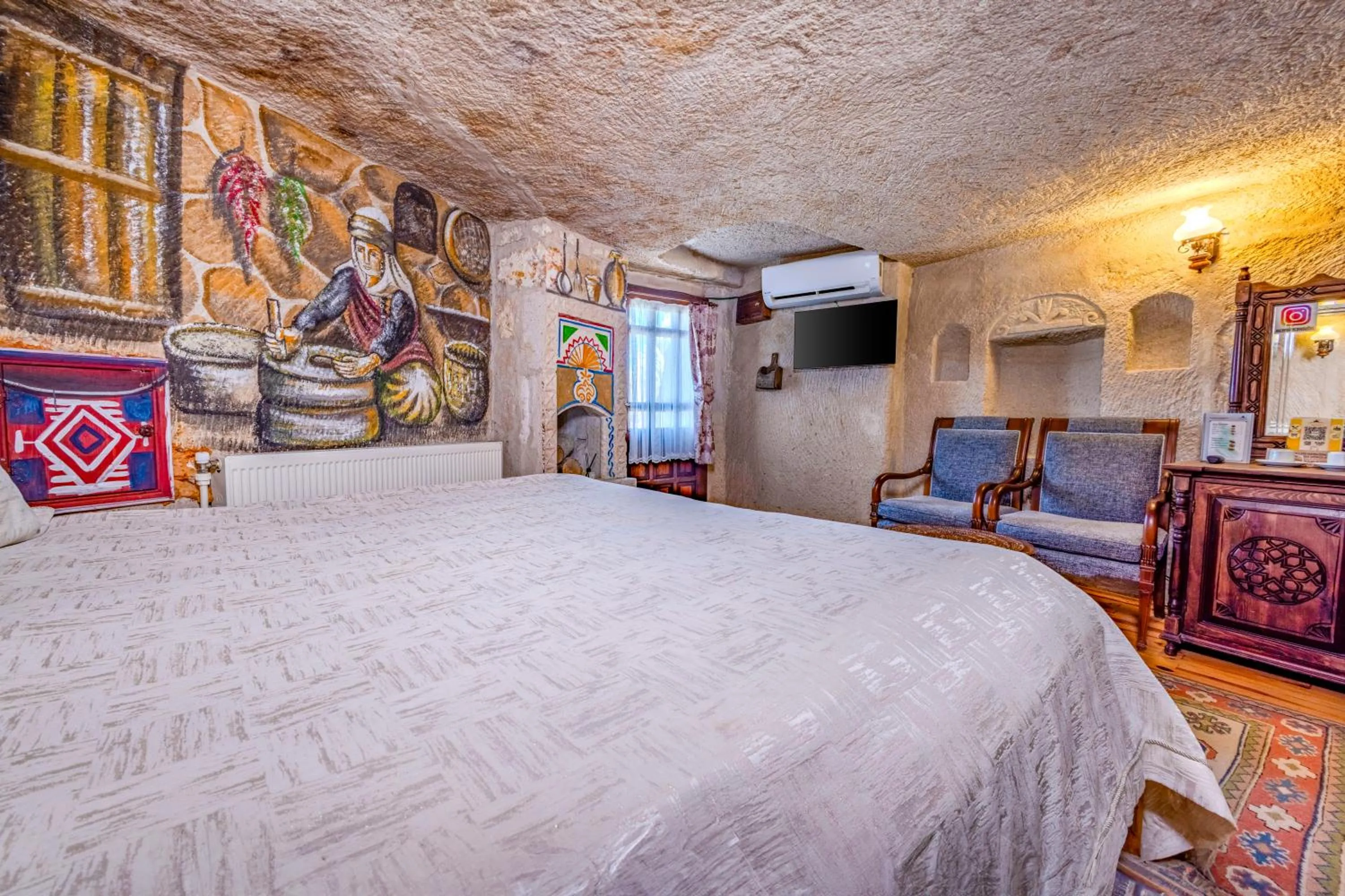 Bed in Ascension Cave Suites - Special Class