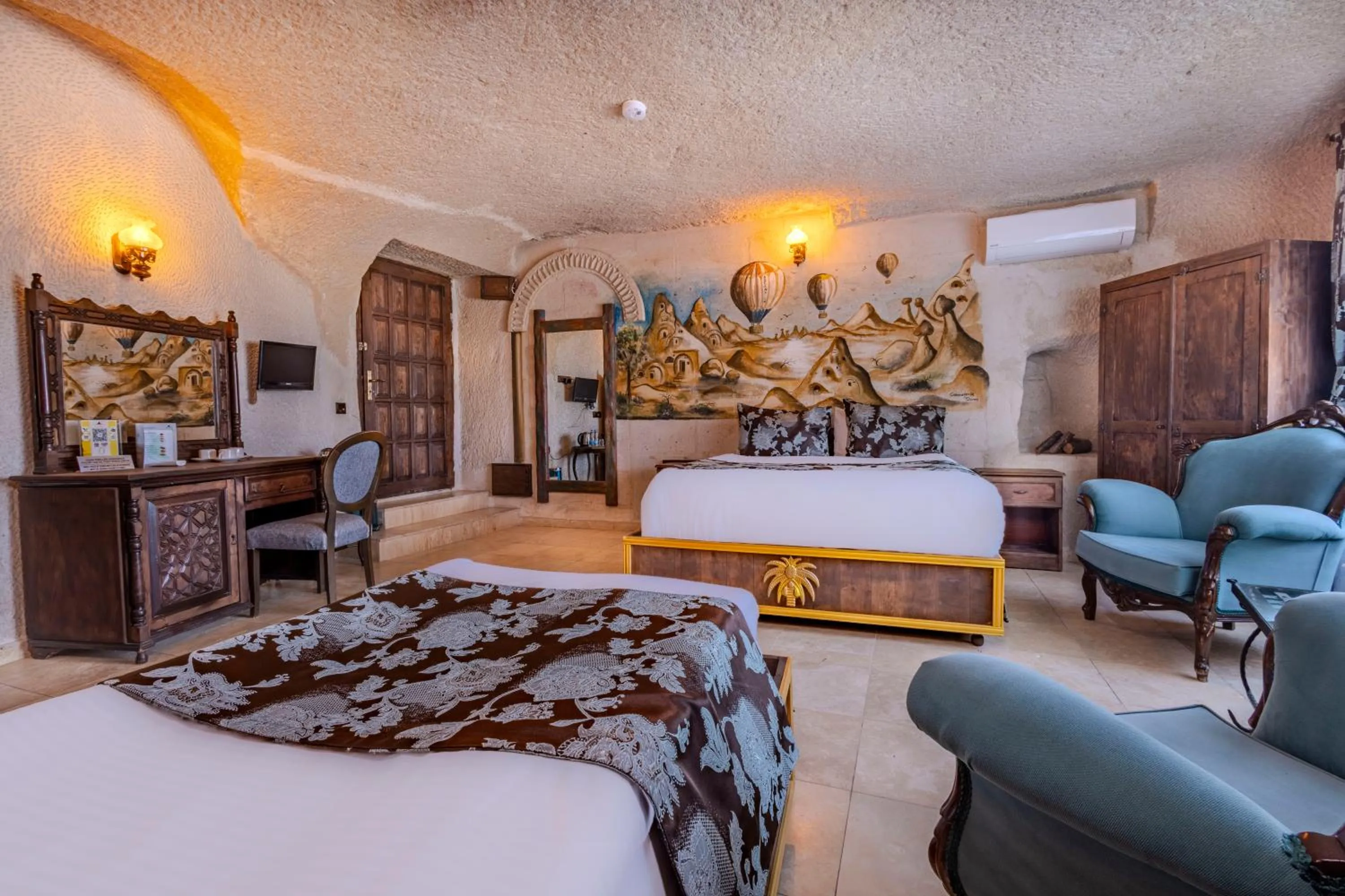 Bed in Ascension Cave Suites - Special Class