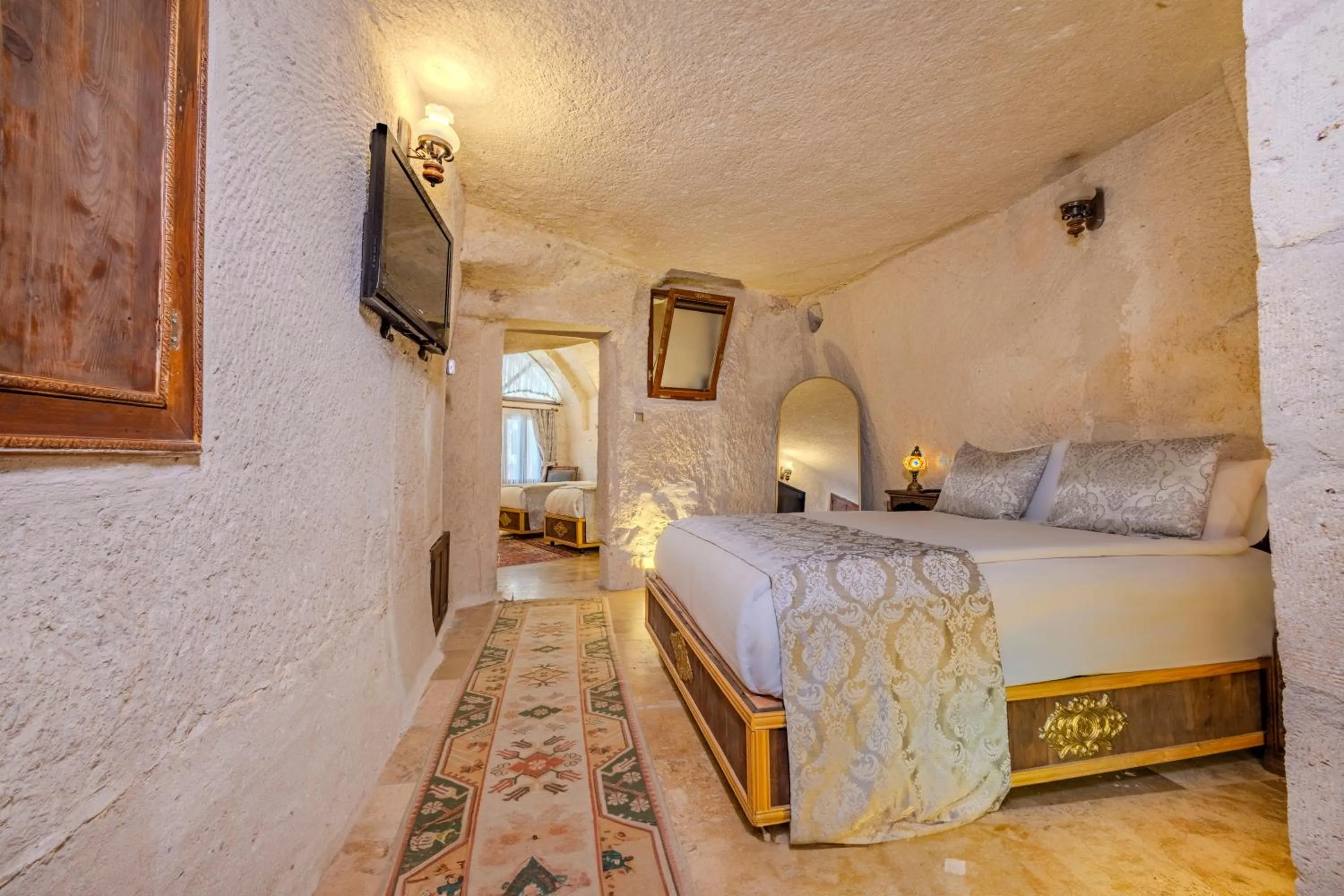 Bed in Ascension Cave Suites - Special Class