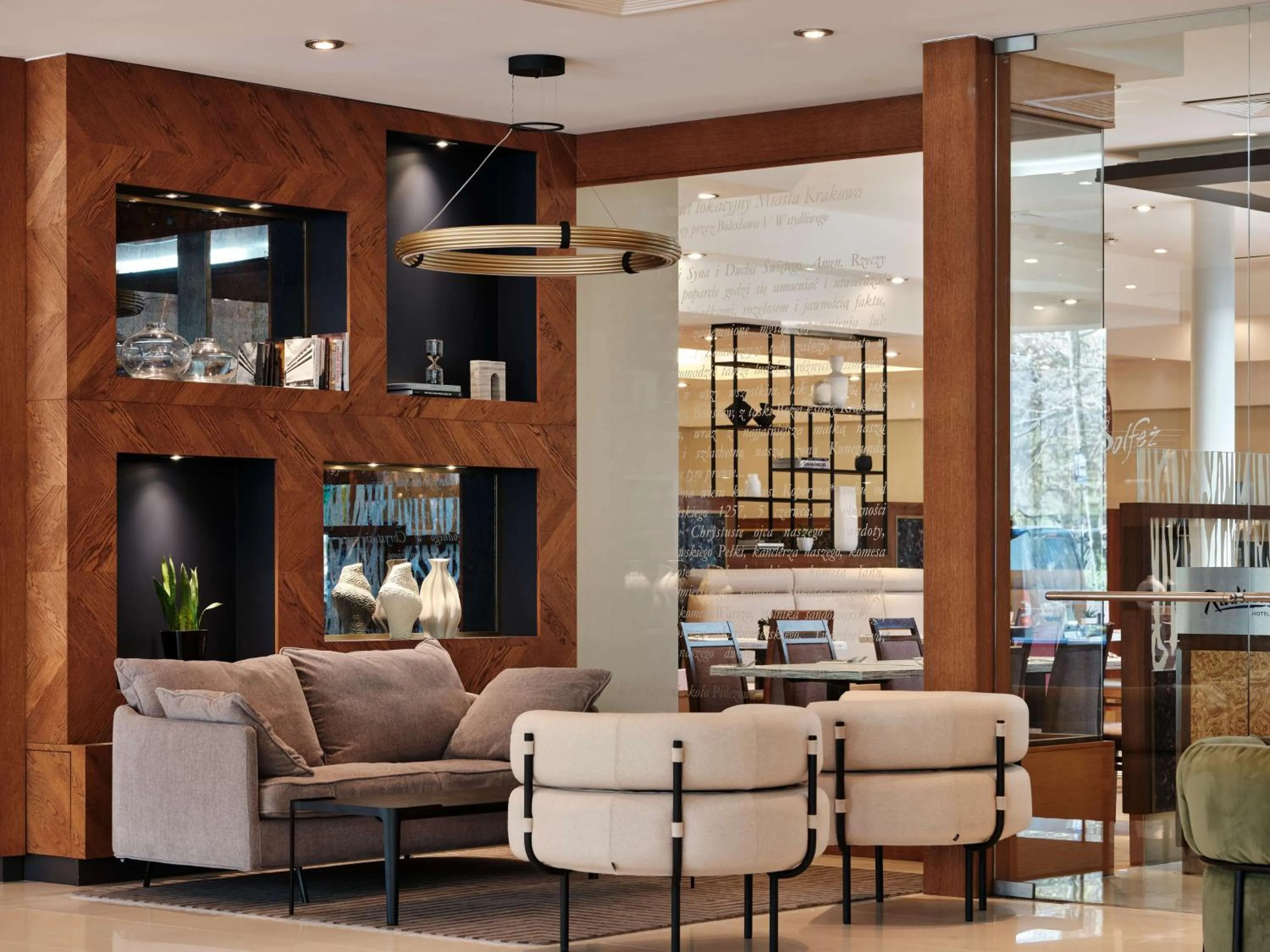 Lobby or reception in Radisson Blu Hotel Krakow