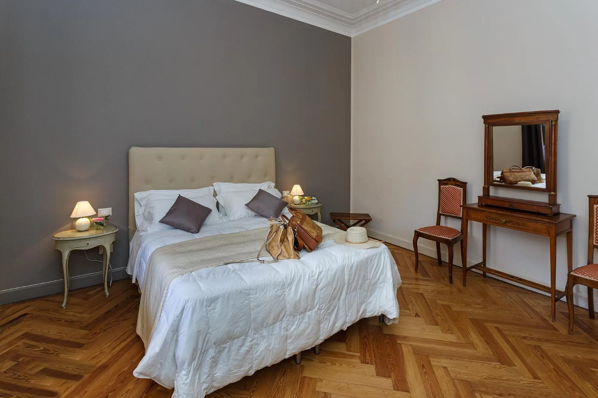 View (from property/room), Bed in Hotel Villa Maria