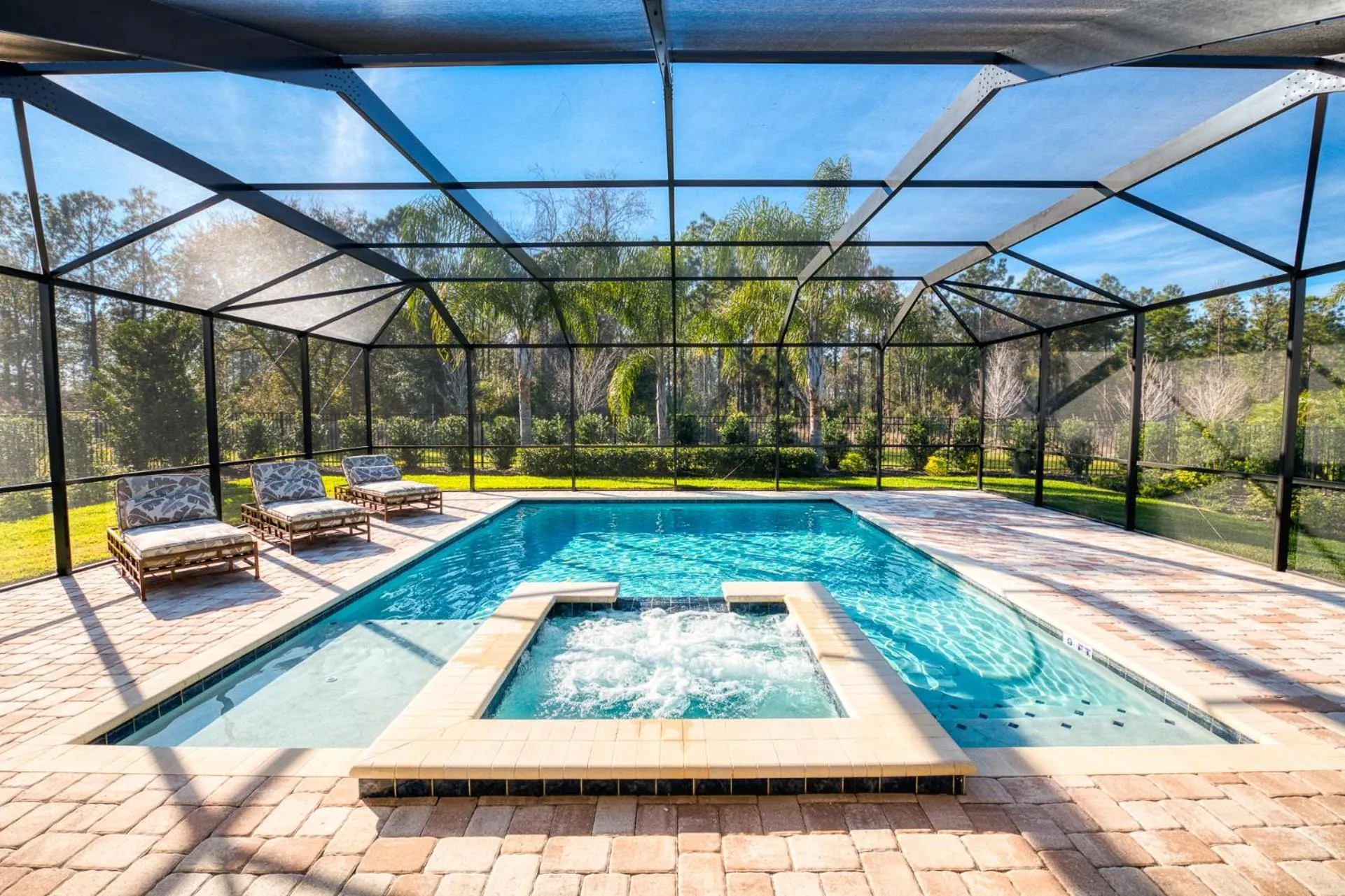 Patio in Encore Resort and Water Park at Reunion by Rentyl