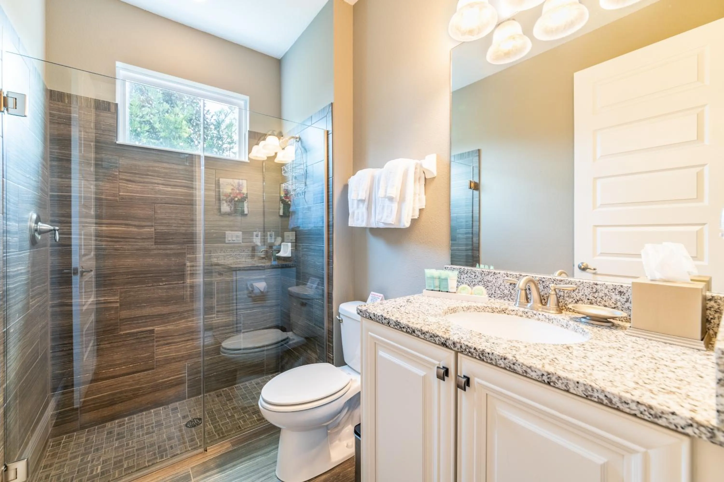 Shower in Encore Resort and Water Park at Reunion by Rentyl