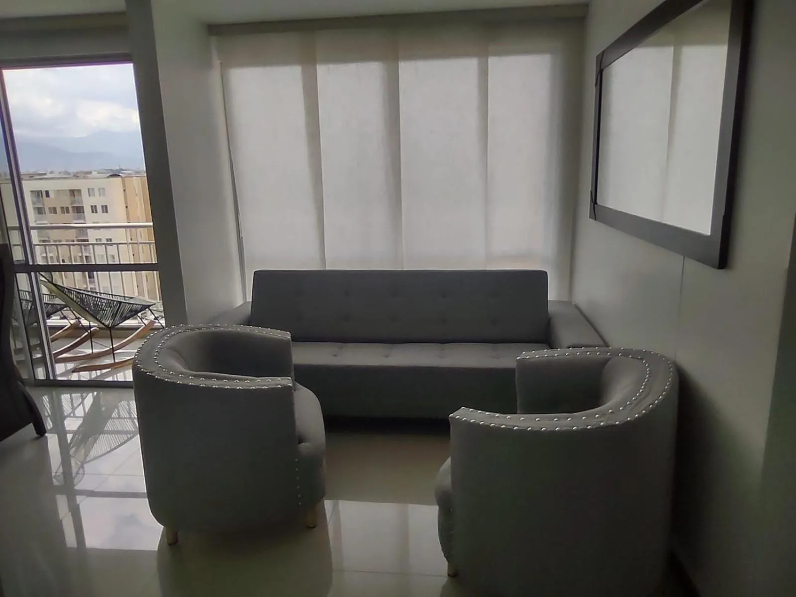 Living room in Valle del lili cozy apartment