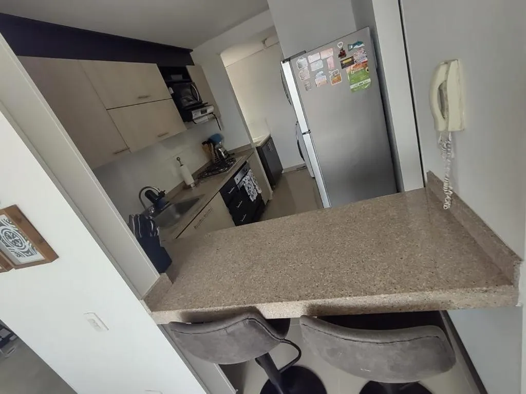 Kitchen or kitchenette in Valle del lili cozy apartment