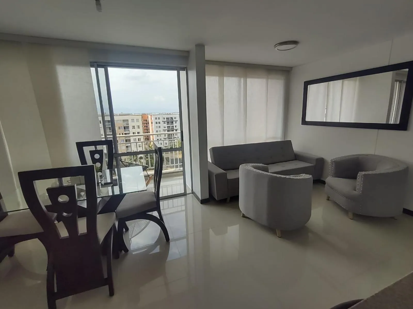 Living room in Valle del lili cozy apartment