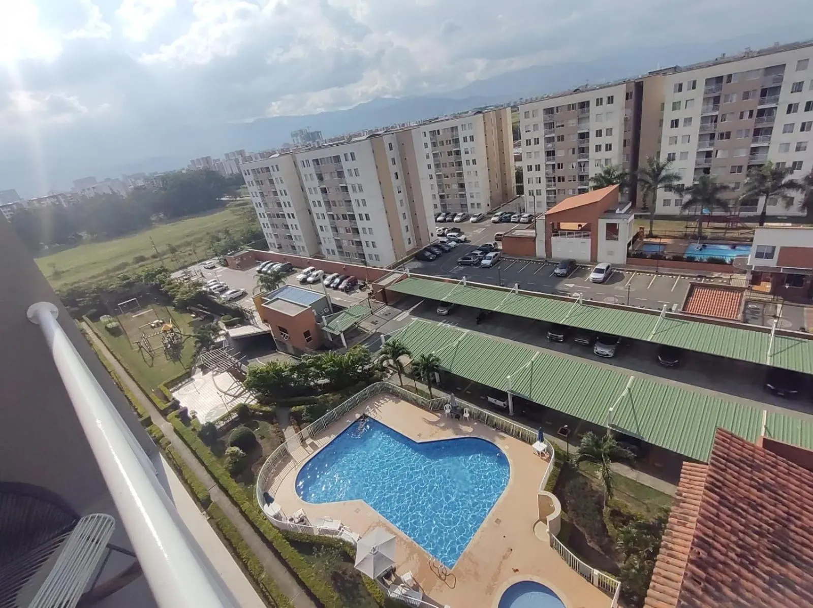 Bird's eye view in Valle del lili cozy apartment