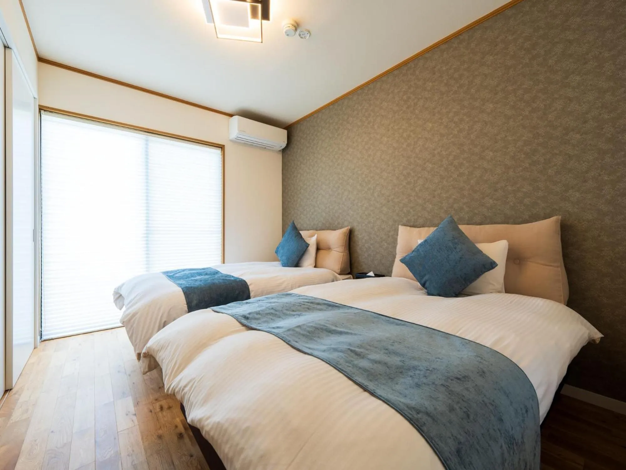 Bed in Yufuin Hanarenoyado Yukagetsu