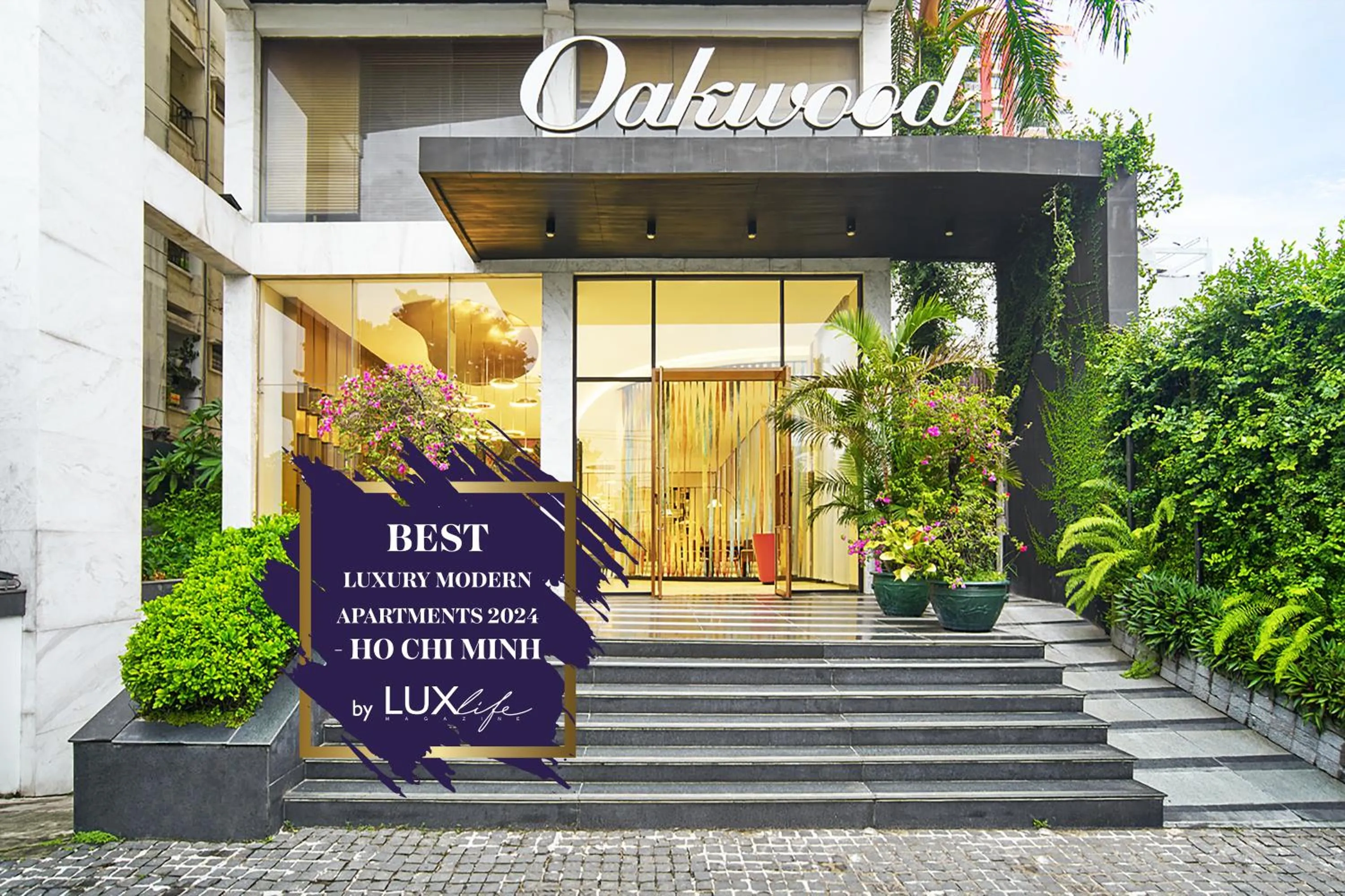 Facade/entrance in Oakwood Hotel & Apartments Saigon