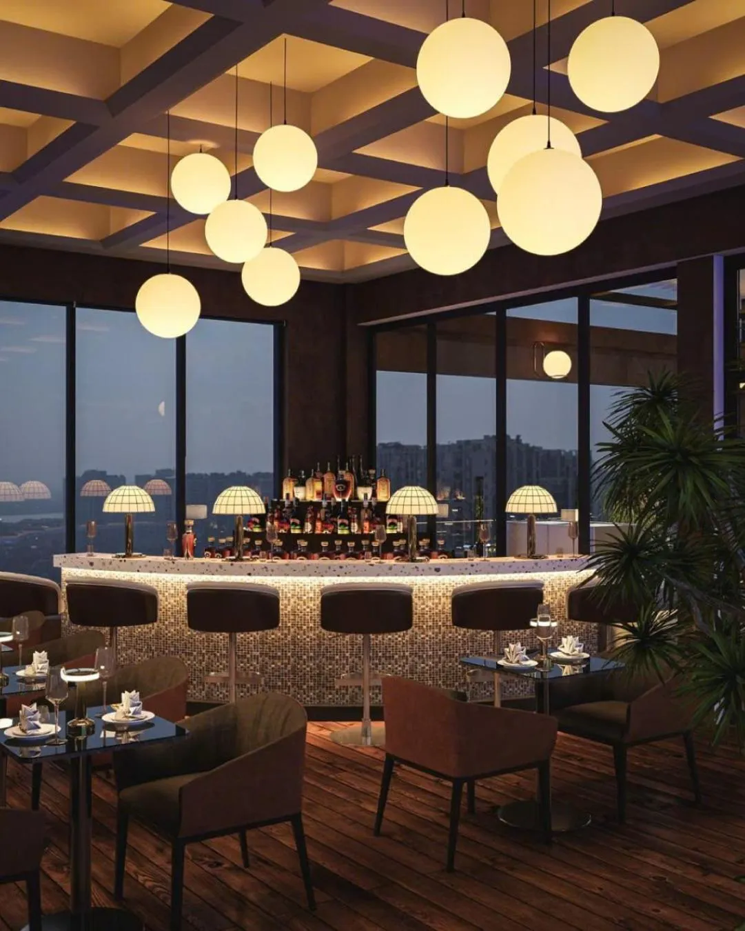 Lounge or bar in Oakwood Hotel & Apartments Saigon