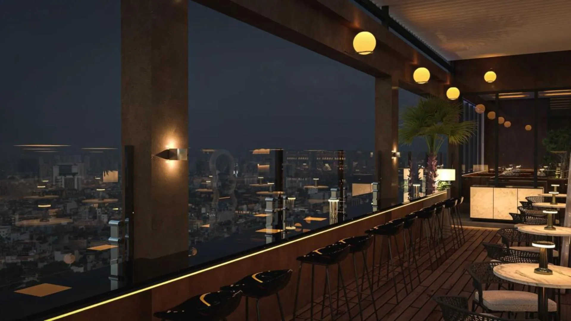 Lounge or bar in Oakwood Hotel & Apartments Saigon