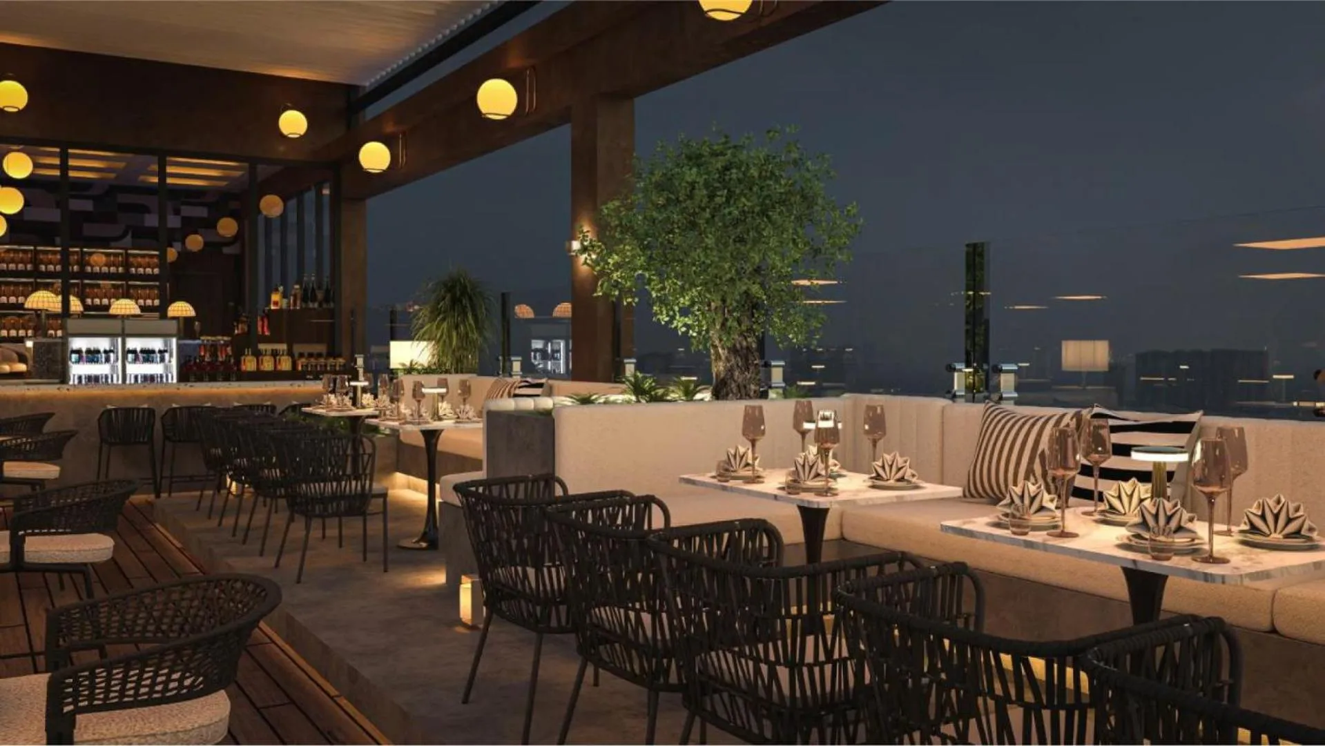 Restaurant/places to eat in Oakwood Hotel & Apartments Saigon