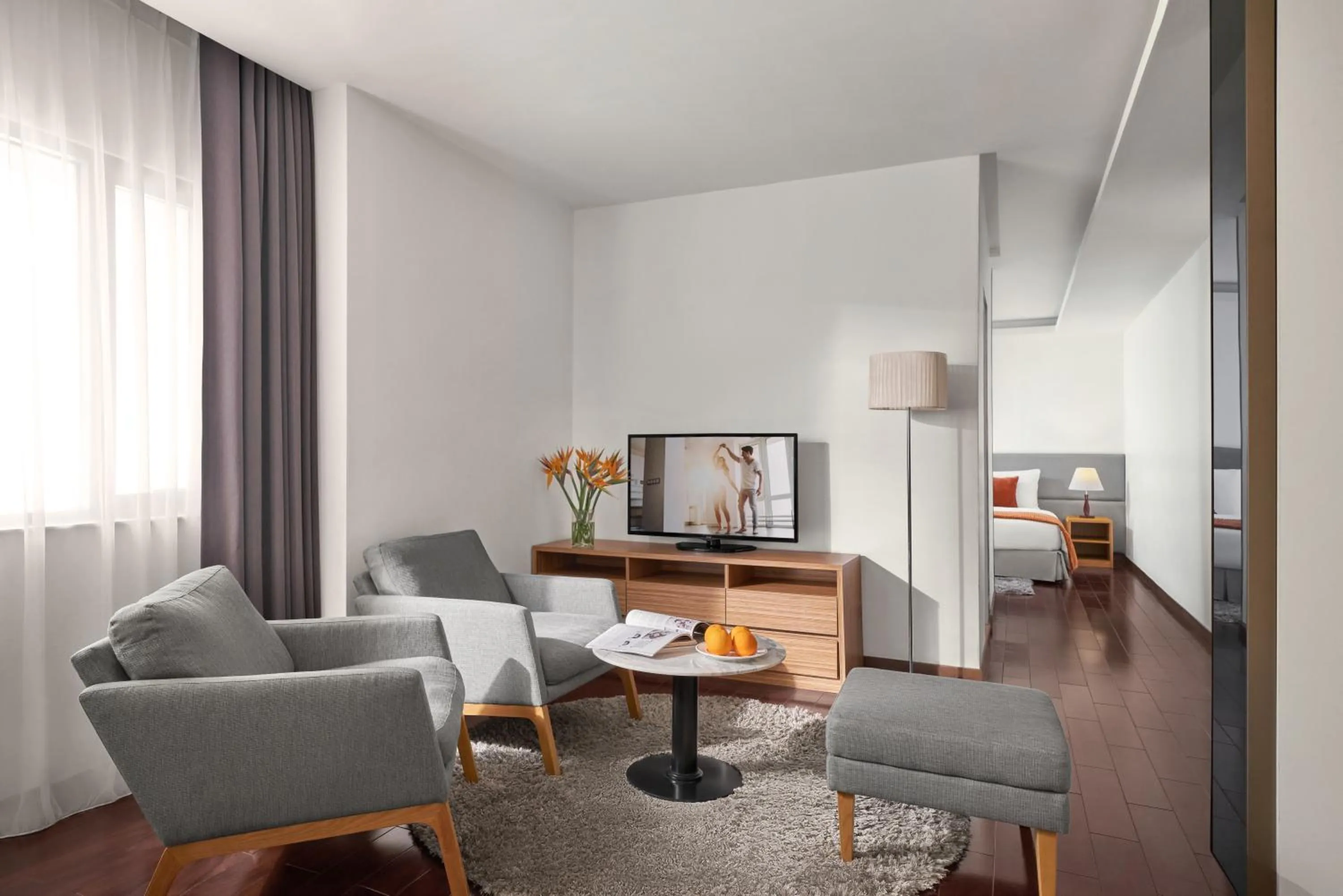 Living room in Oakwood Hotel & Apartments Saigon