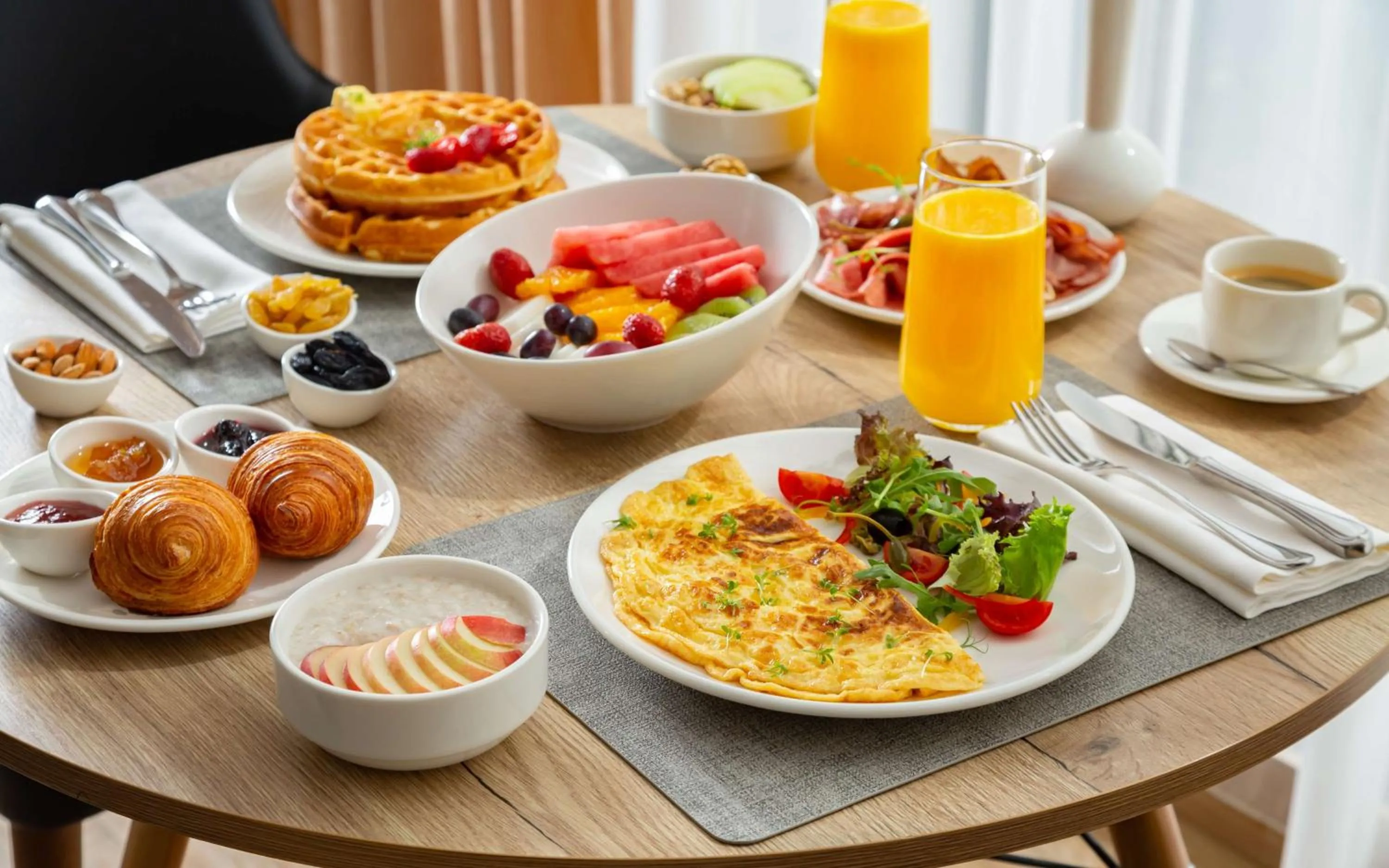 Breakfast in Hilton Garden Inn Samarkand