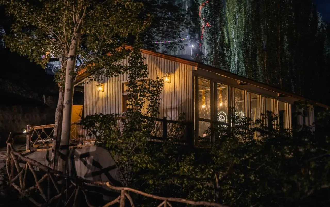 Text overlay in Offto Resort Hunza