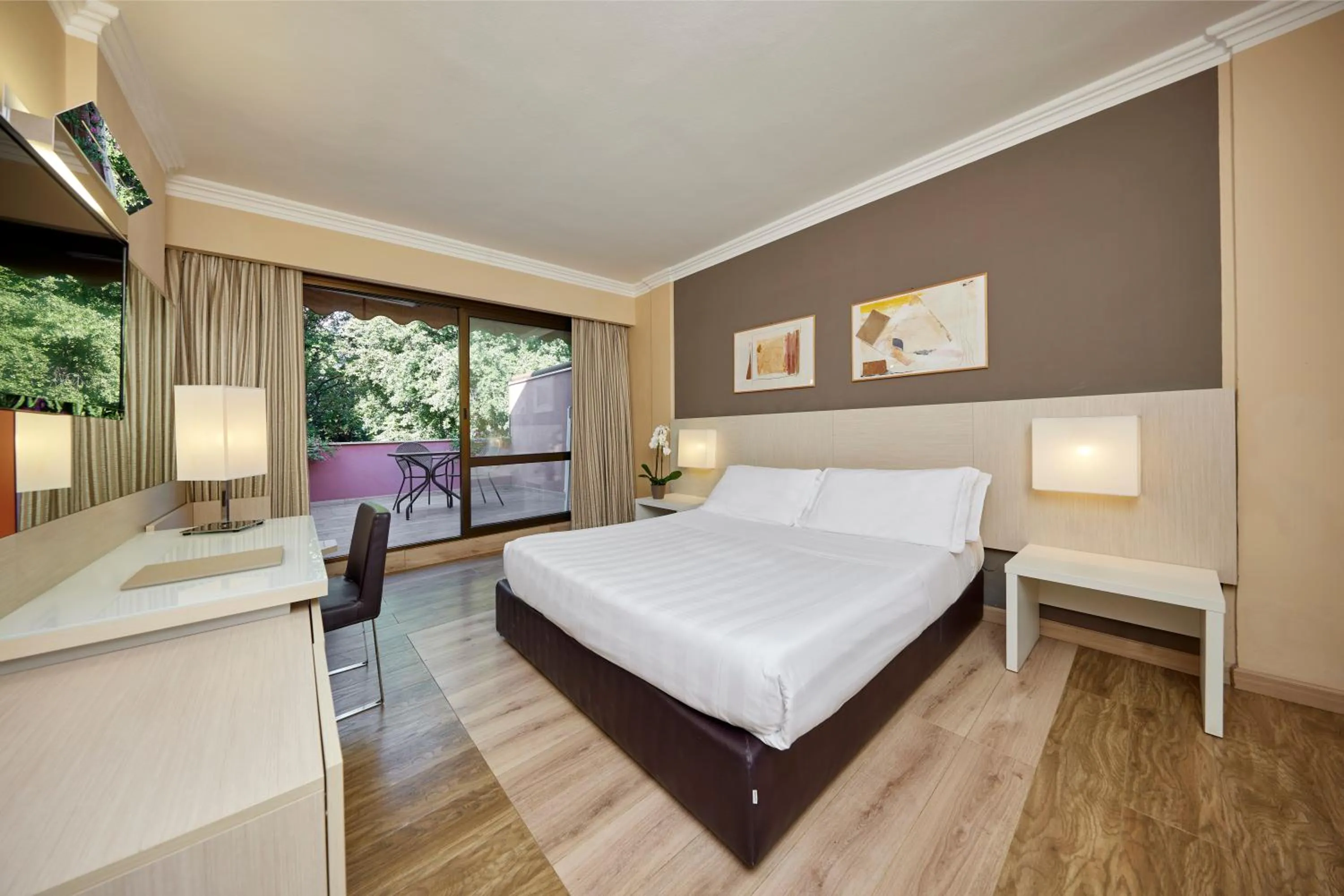 Bedroom, Bed in Park Hotel I Lecci