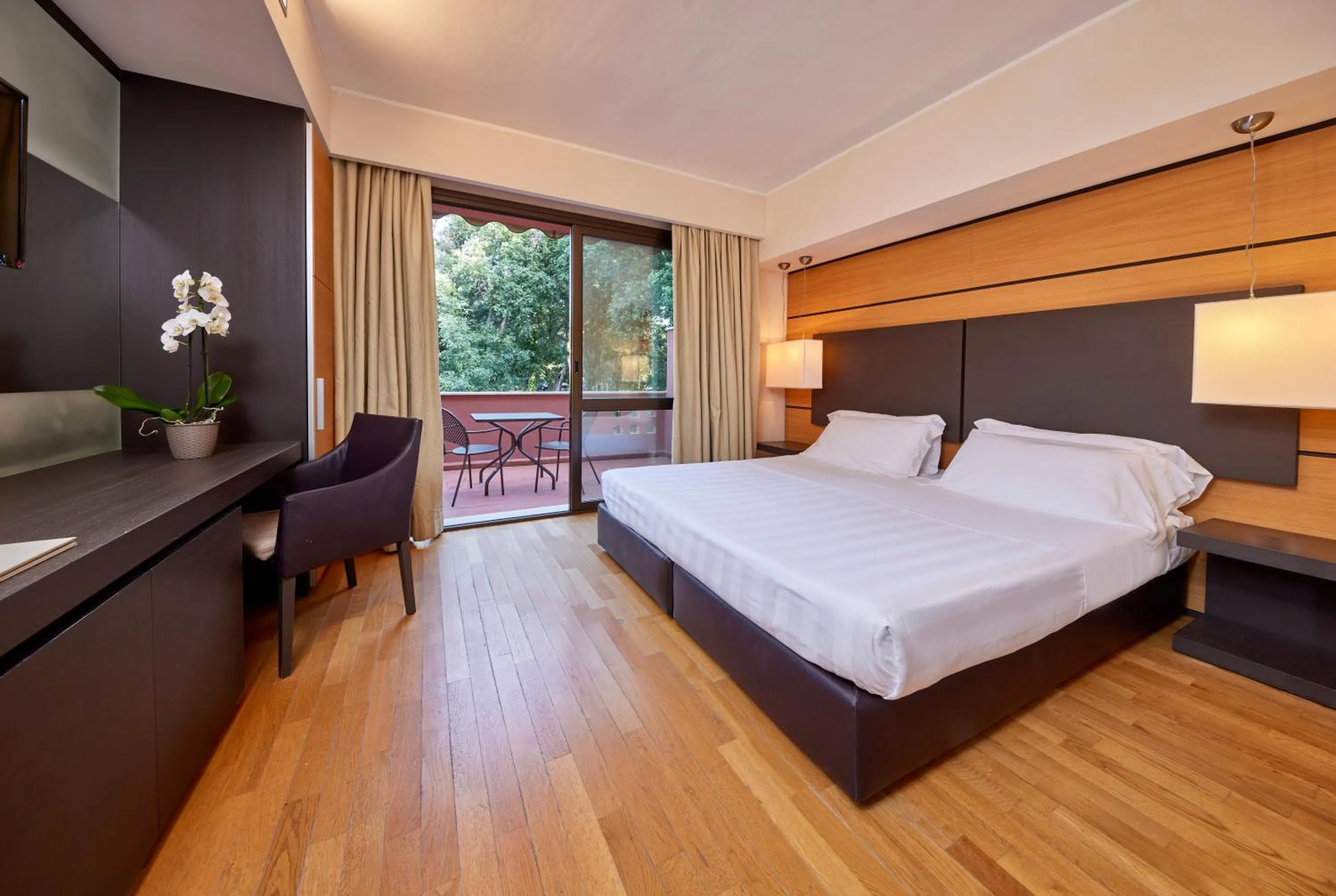 Bedroom, Bed in Park Hotel I Lecci