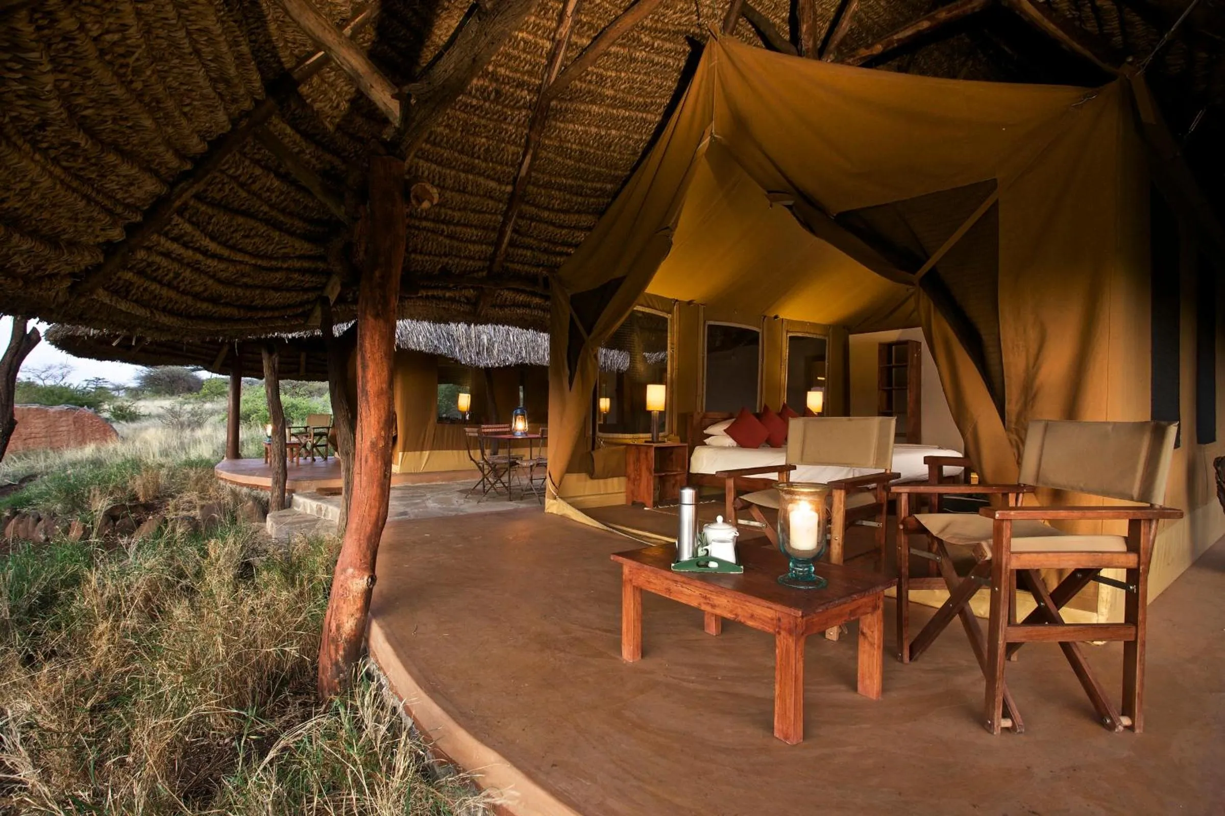 Patio in Elewana Lewa Safari Camp