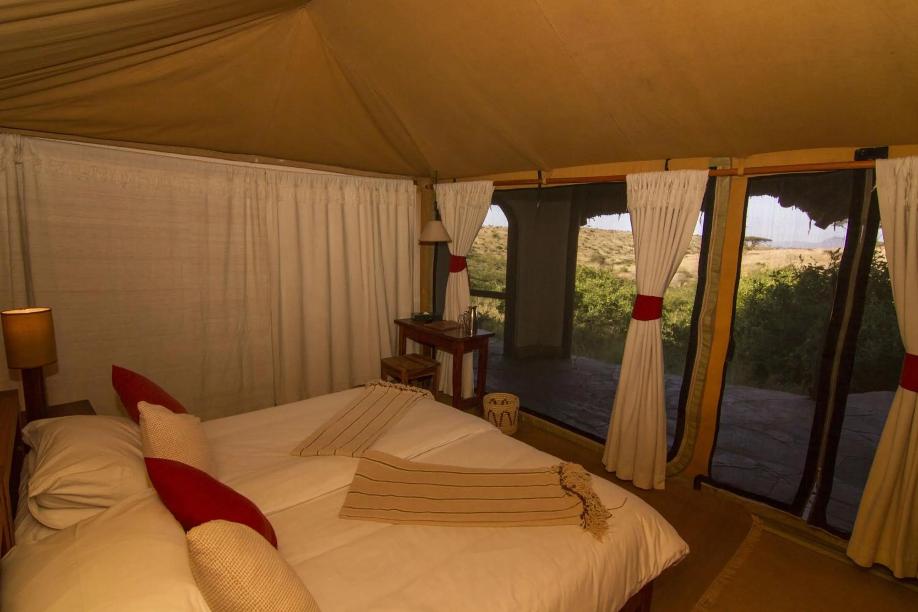 Bed in Elewana Lewa Safari Camp