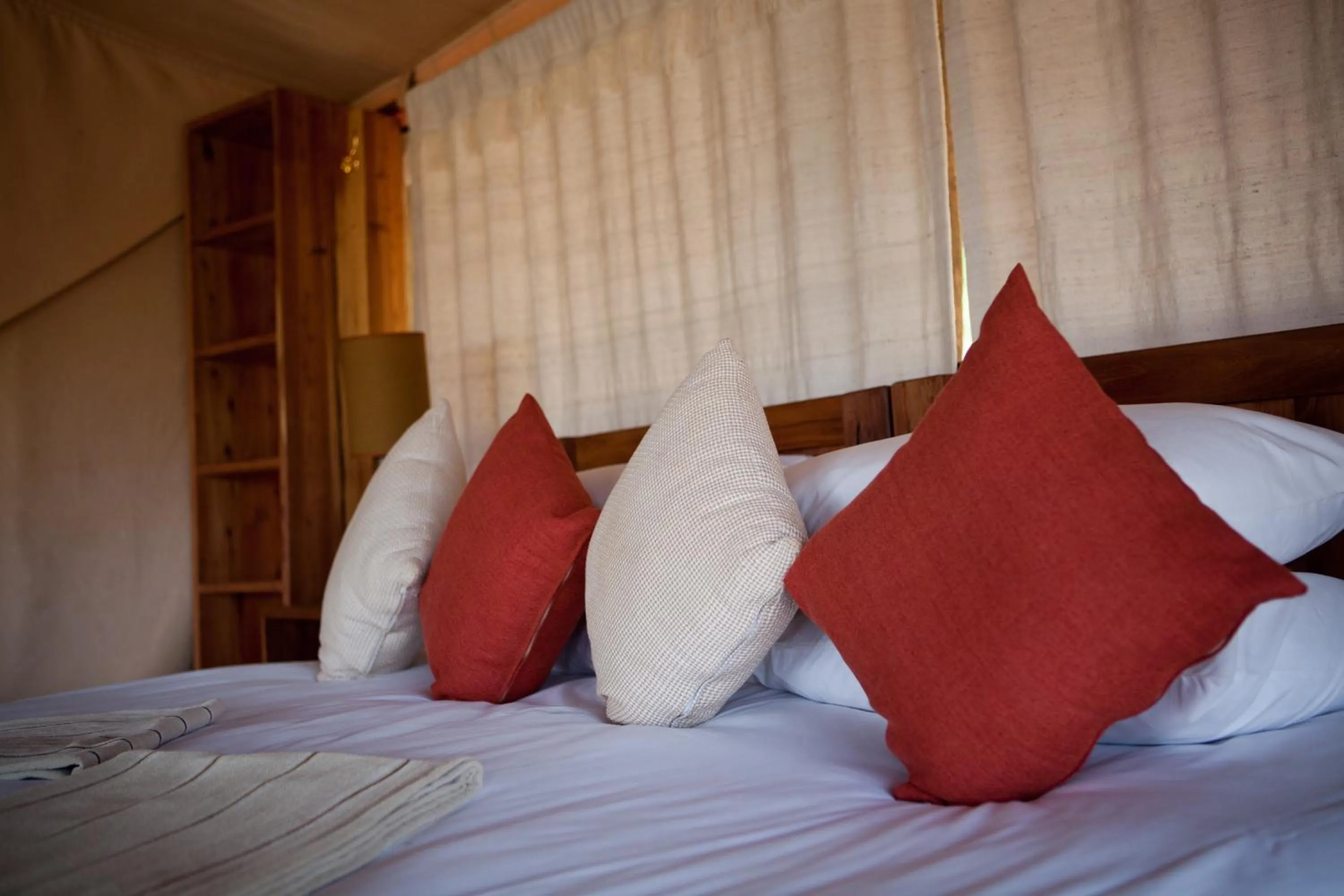 Bed in Elewana Lewa Safari Camp
