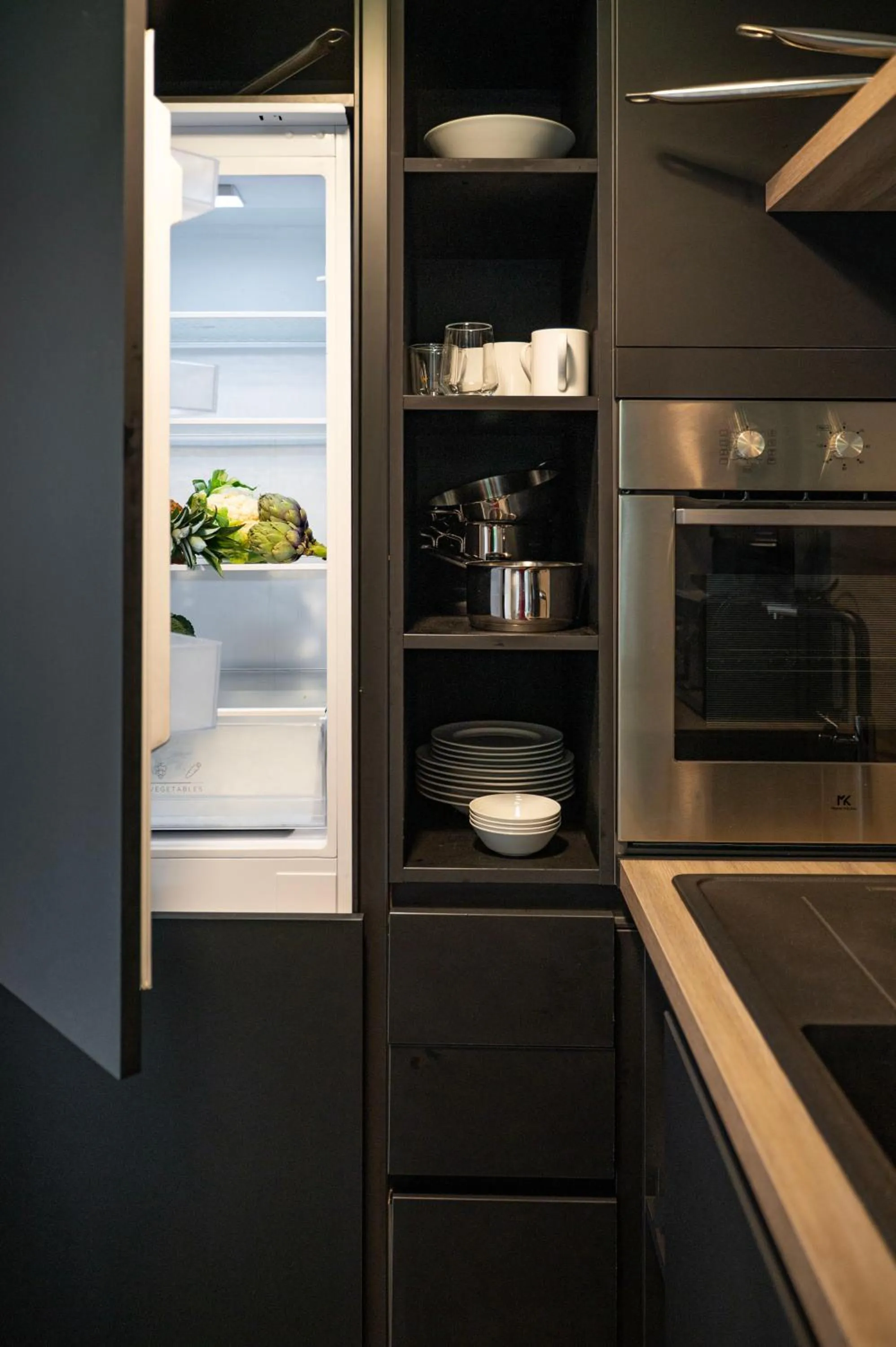 Kitchen or kitchenette in Residence Via Di Francia