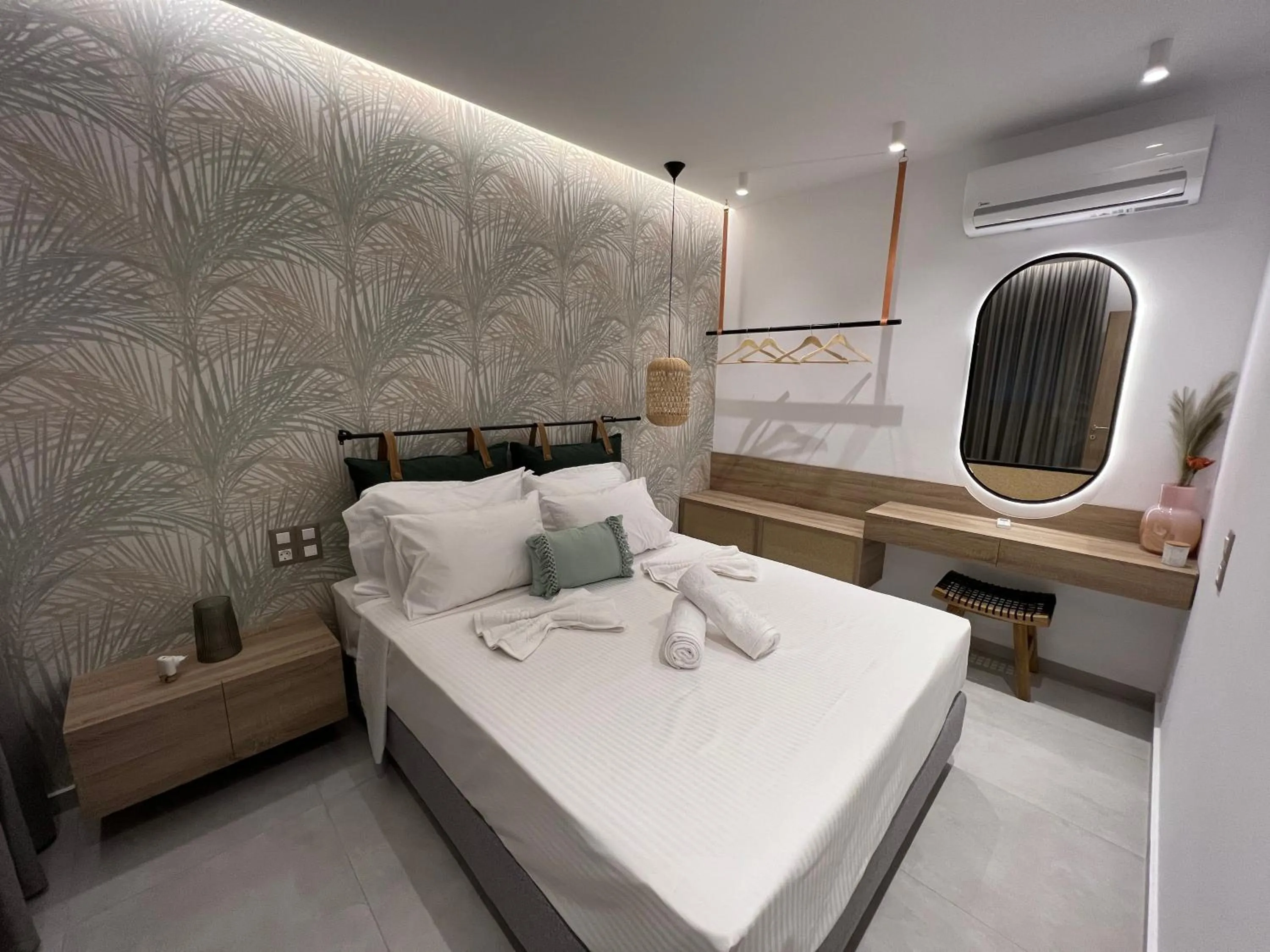 Bed in Aelia Apartments